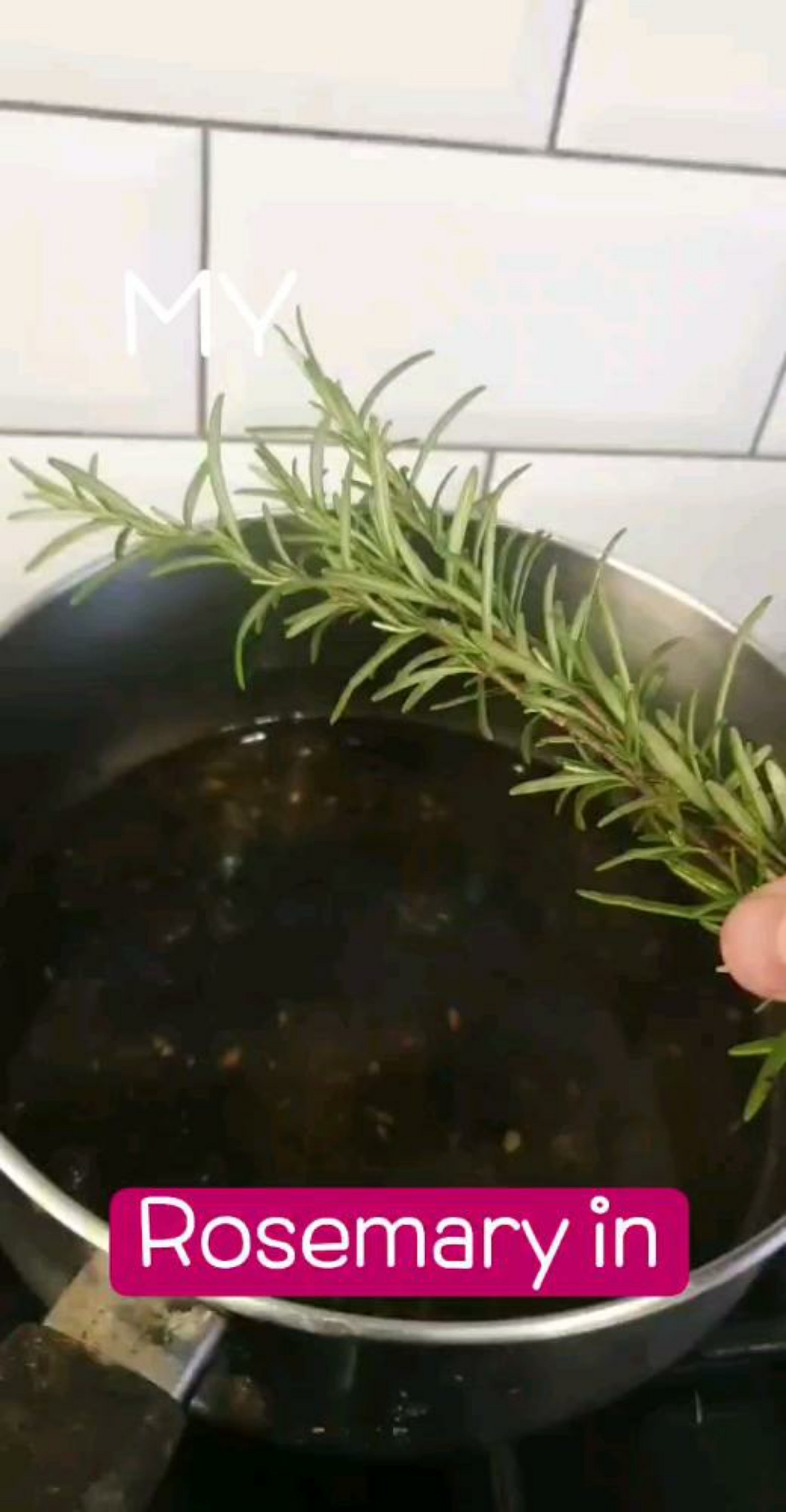 add in the rosemary