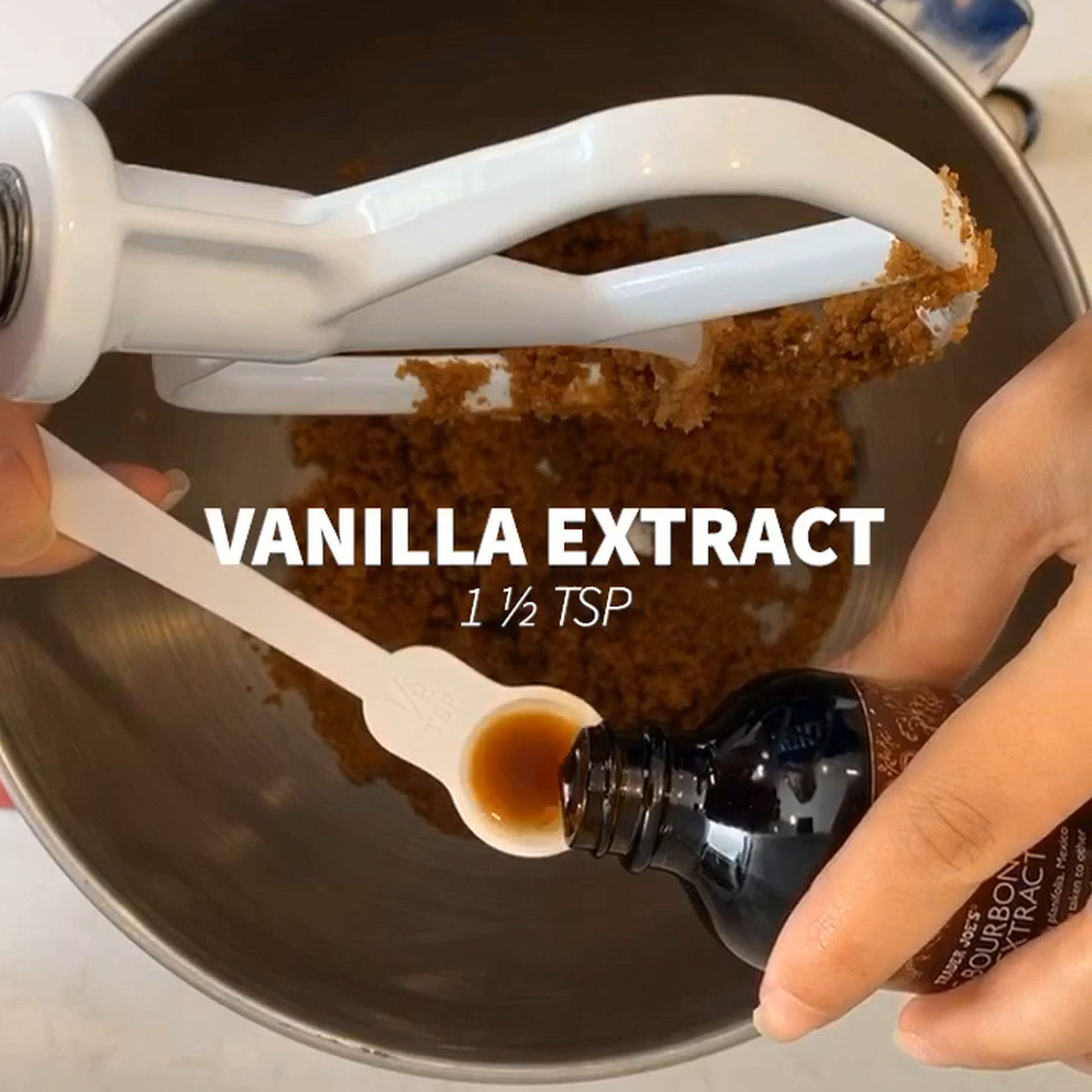 After well combined, add vanilla extract