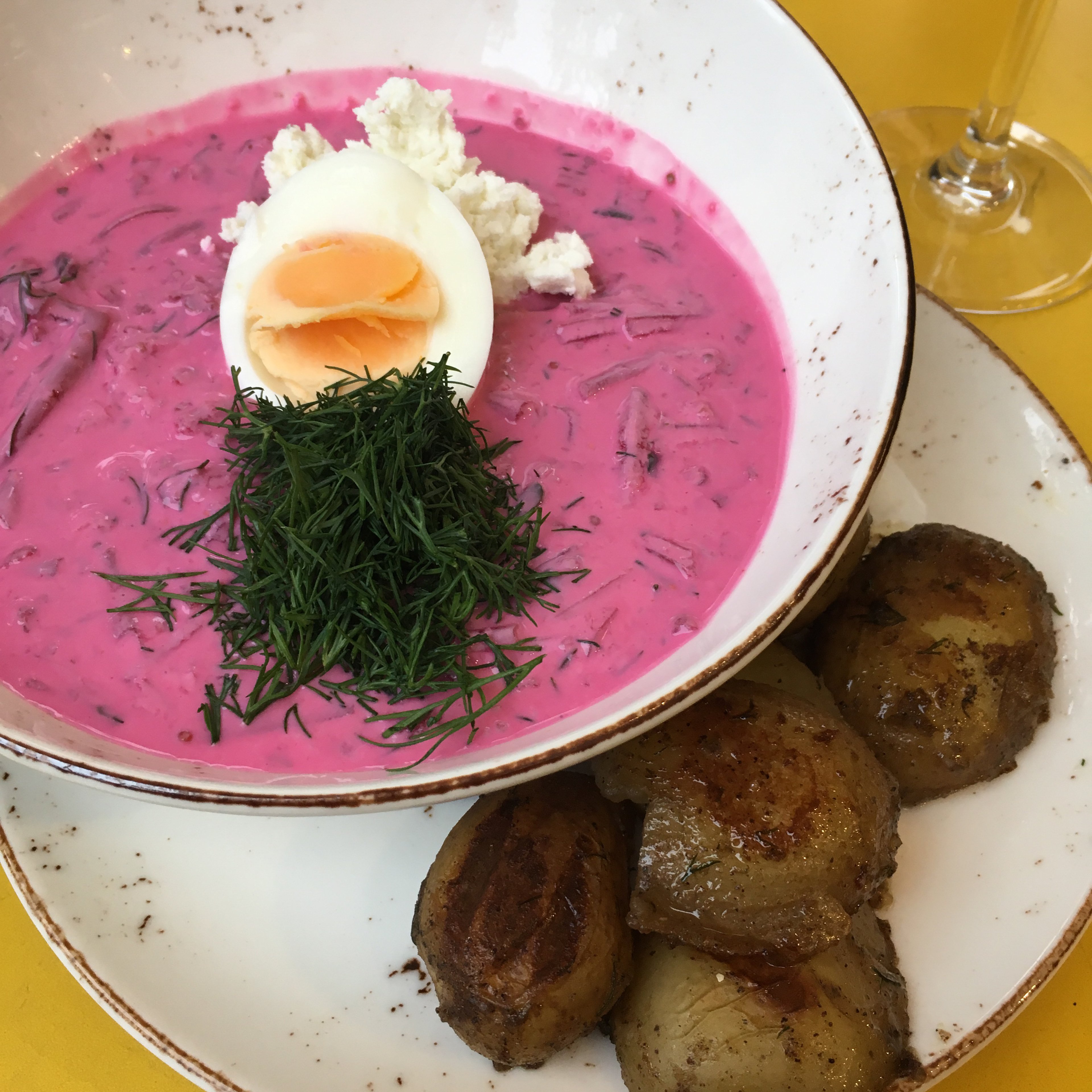 Cold pink soup
