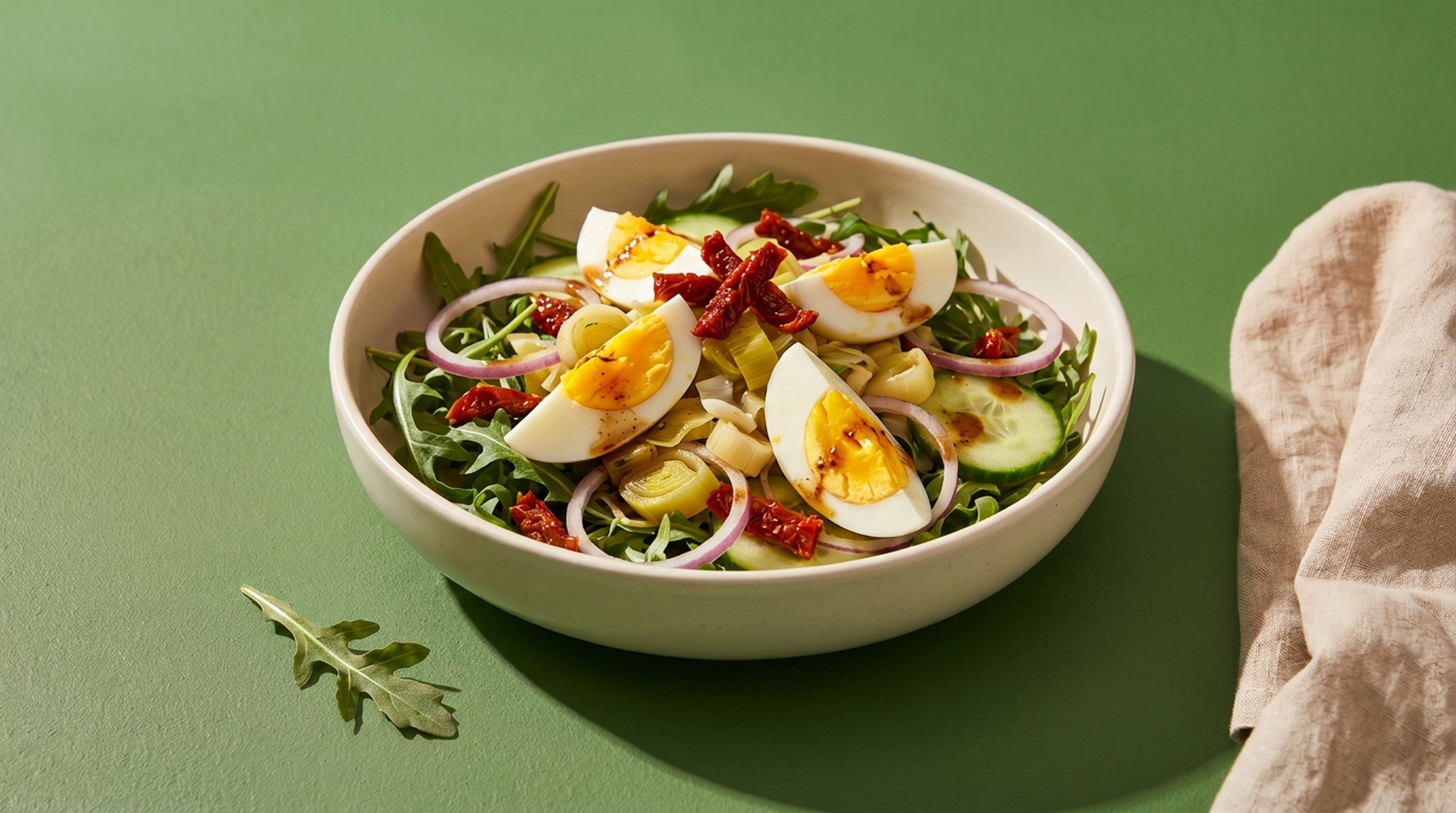 Würzig, aromatisch, frisch: Eiersalat mit Rucola begeistert alle