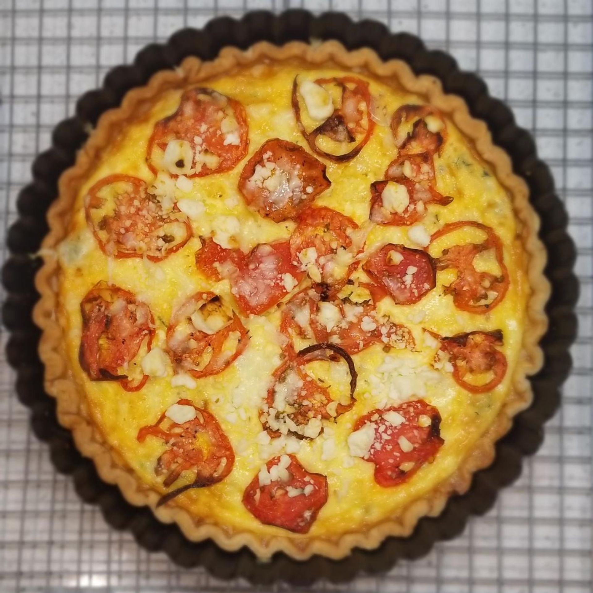 Tomato Quiche Florentine with Hearts of Palm Recipe Kitchen Stories