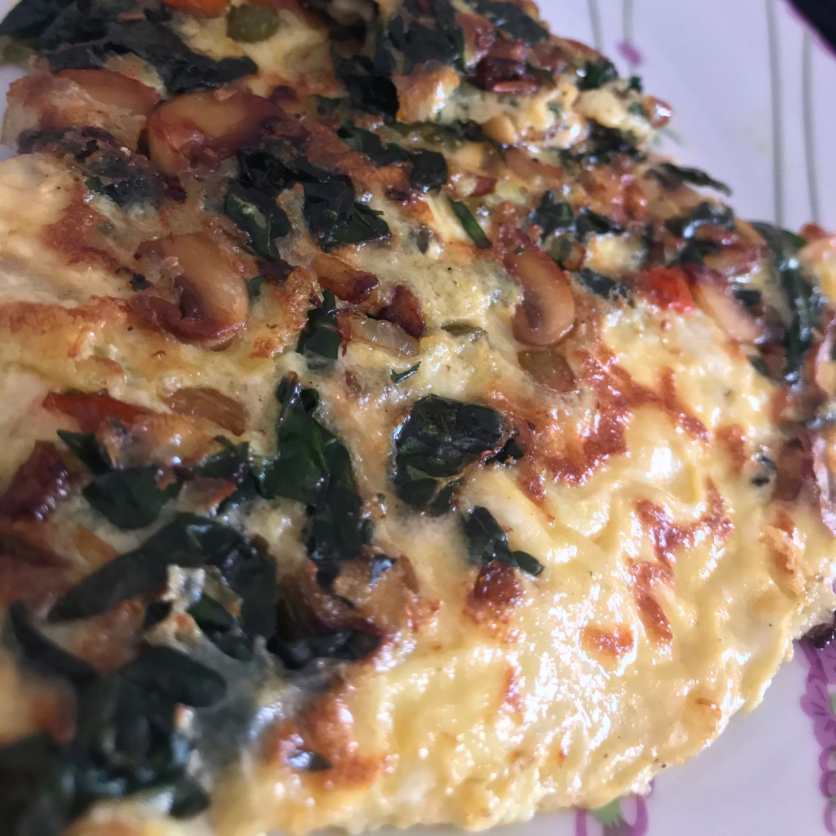 Spinach and mushroom breakfast | Recipe | Kitchen Stories