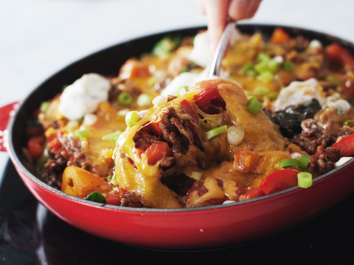 Spicy taco skillet | Recipe | Kitchen Stories