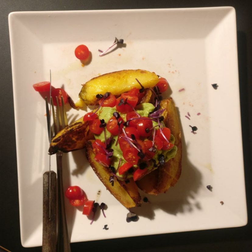 ibizenkische Kartoffeln mit Avocadocreme