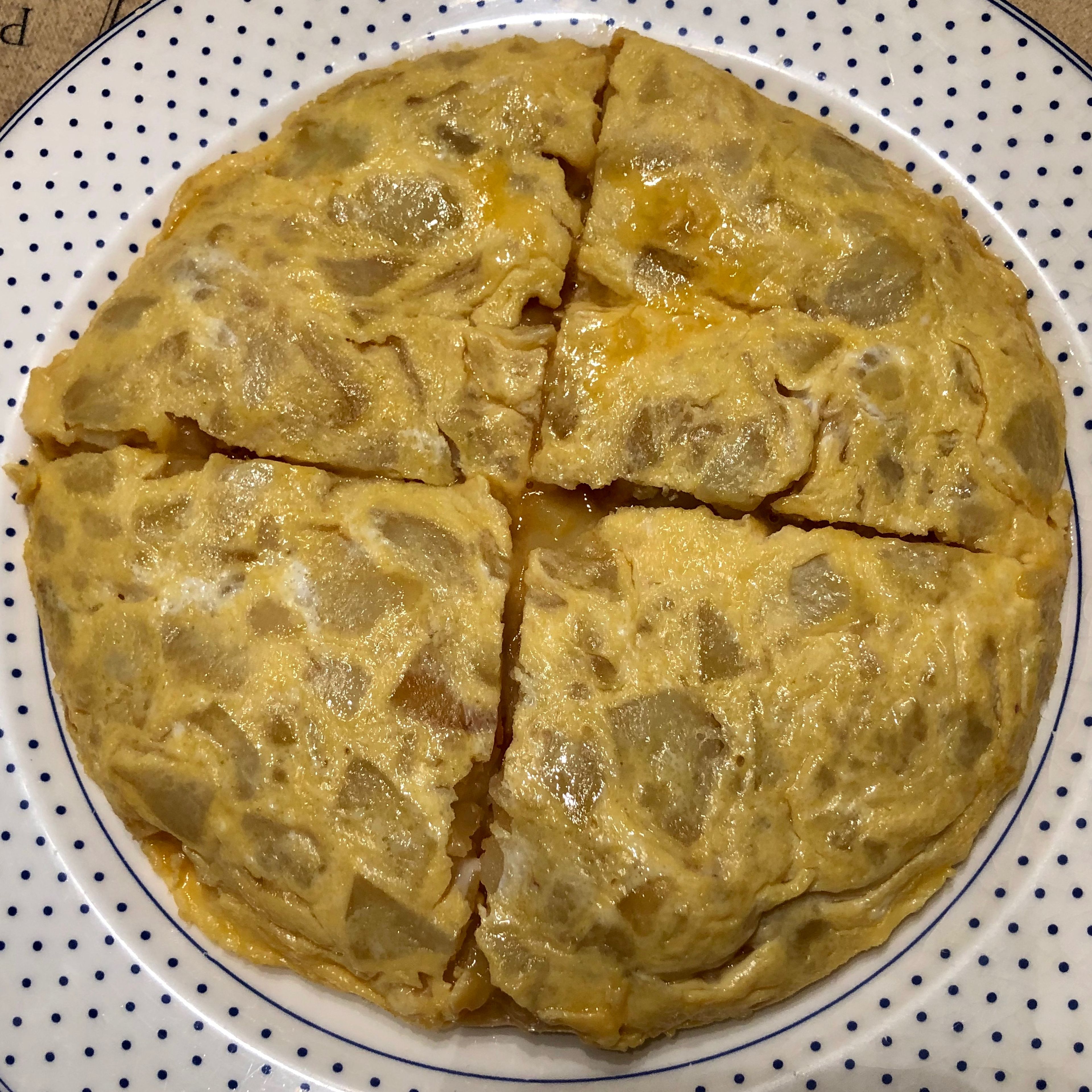 Spanish potato omelette / Tortilla de patatas