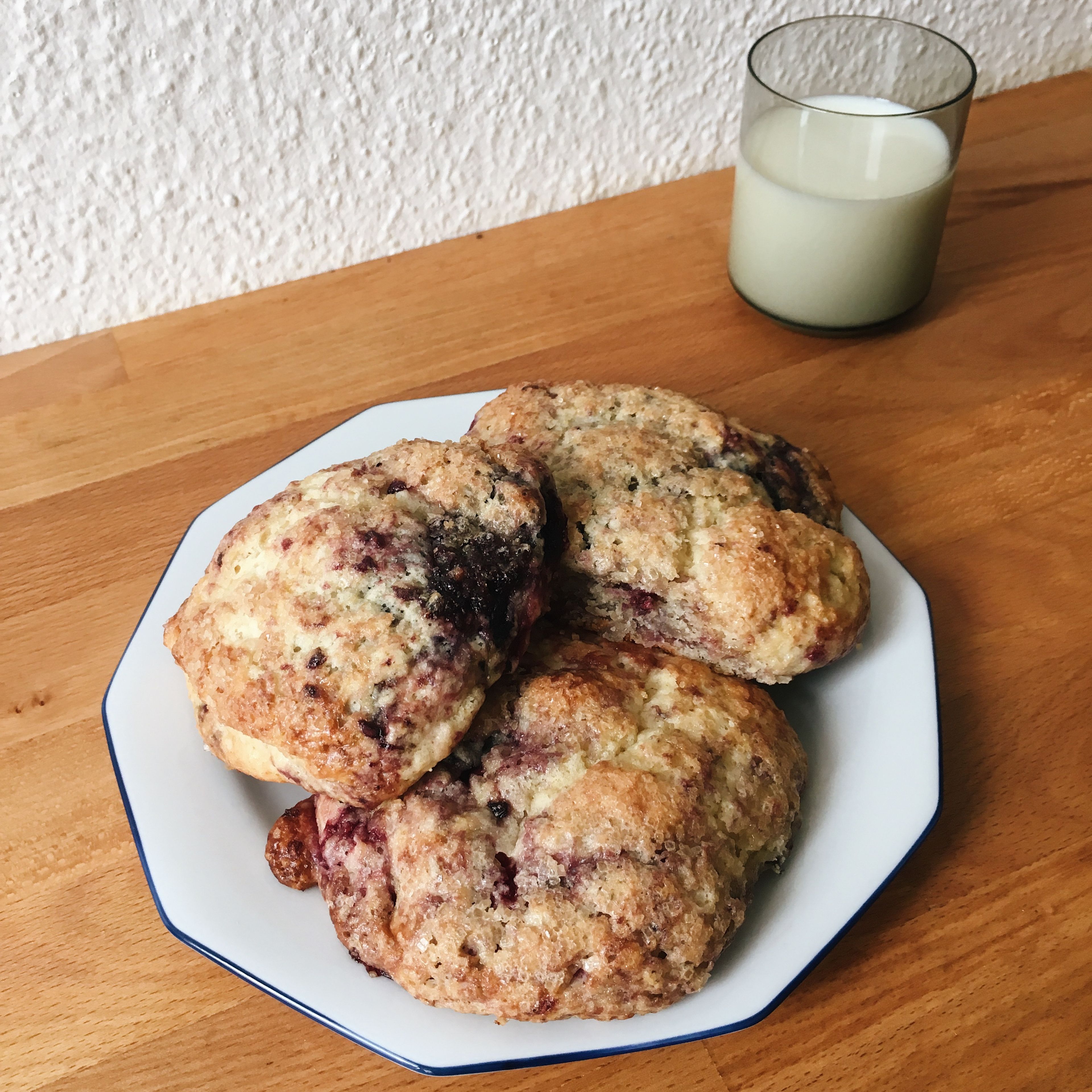 Mixed berry buttermilk scones