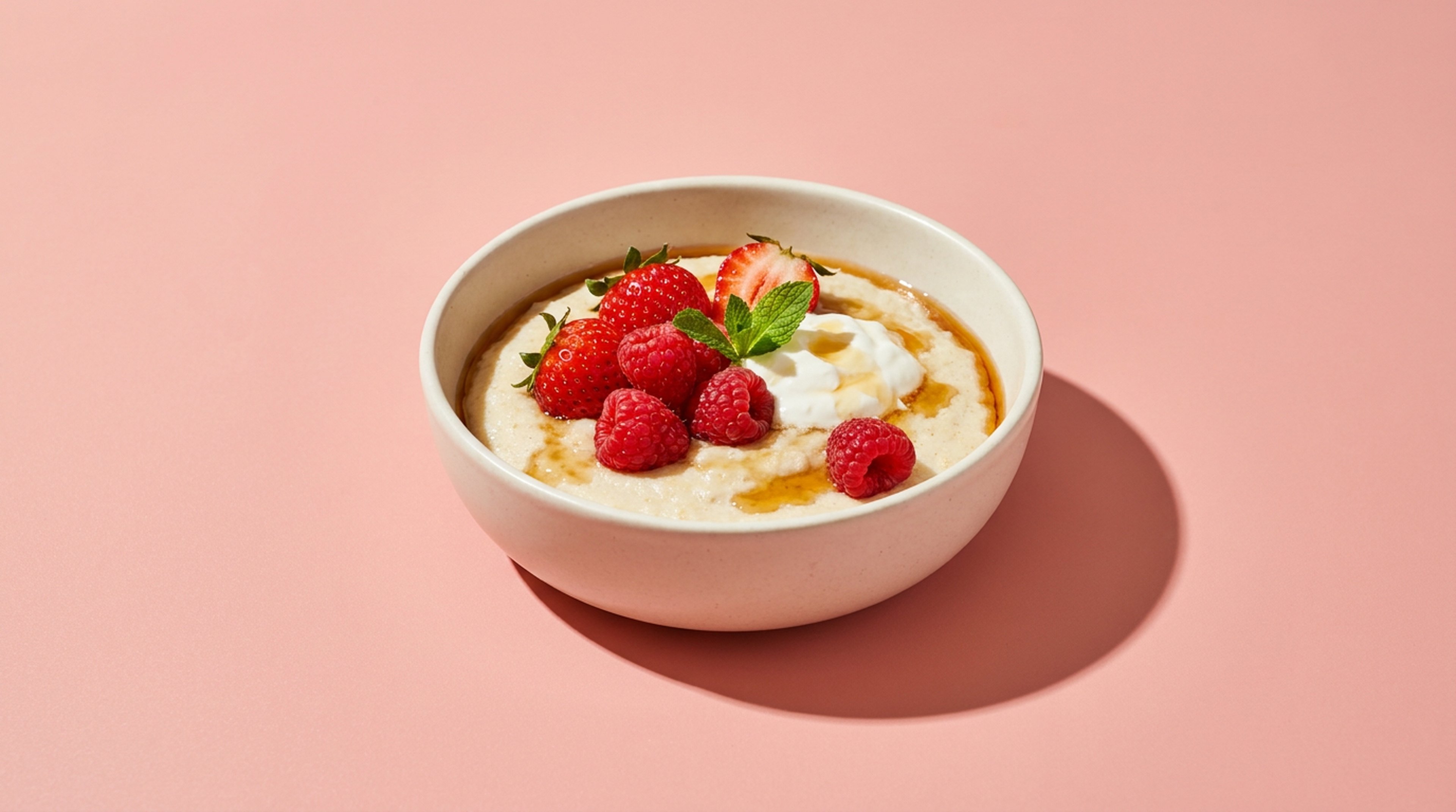 Cremiger Grießbrei mit Skyr und Beeren für einen proteinreichen Start in den Tag