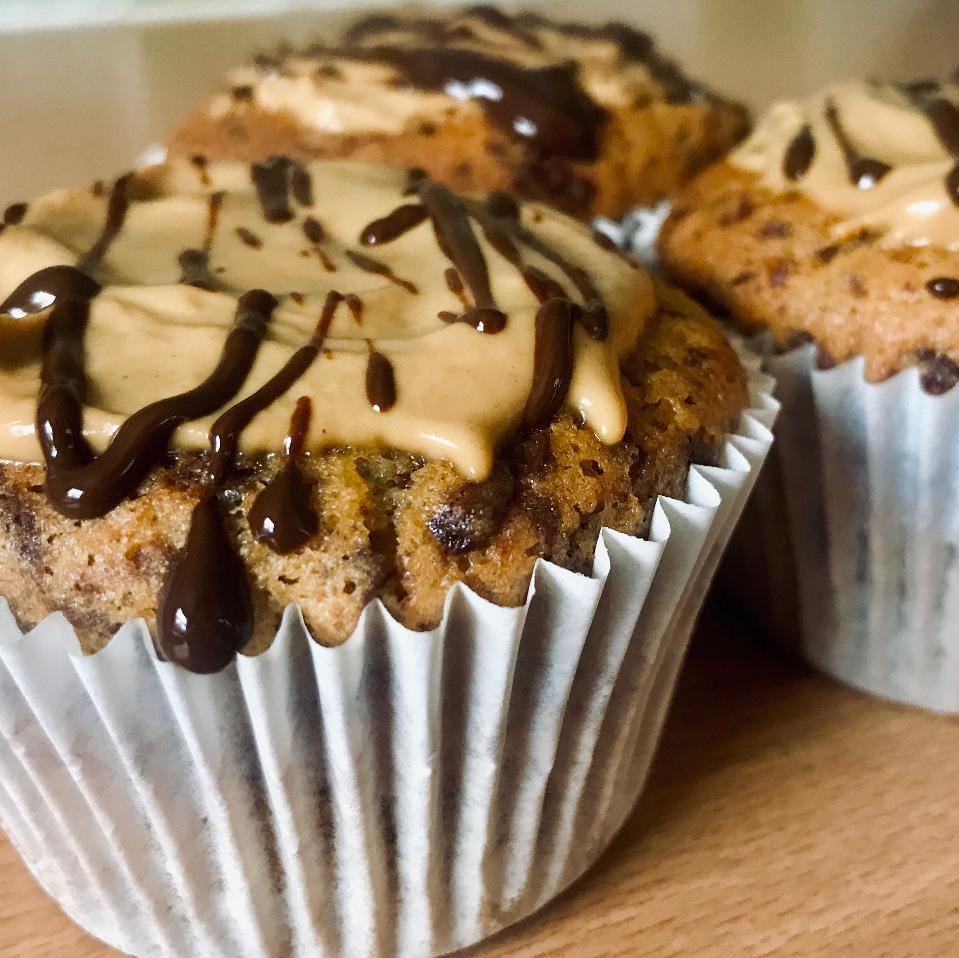 Peanut Butter and Chocolate Cupcake Muffins