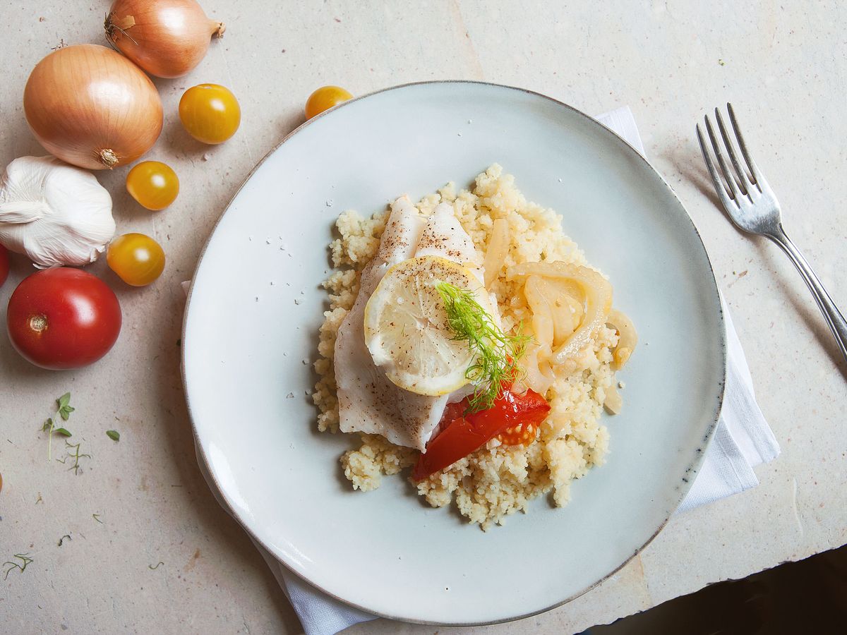 Pollock with tomatoes and fennel | Recipe | Kitchen Stories