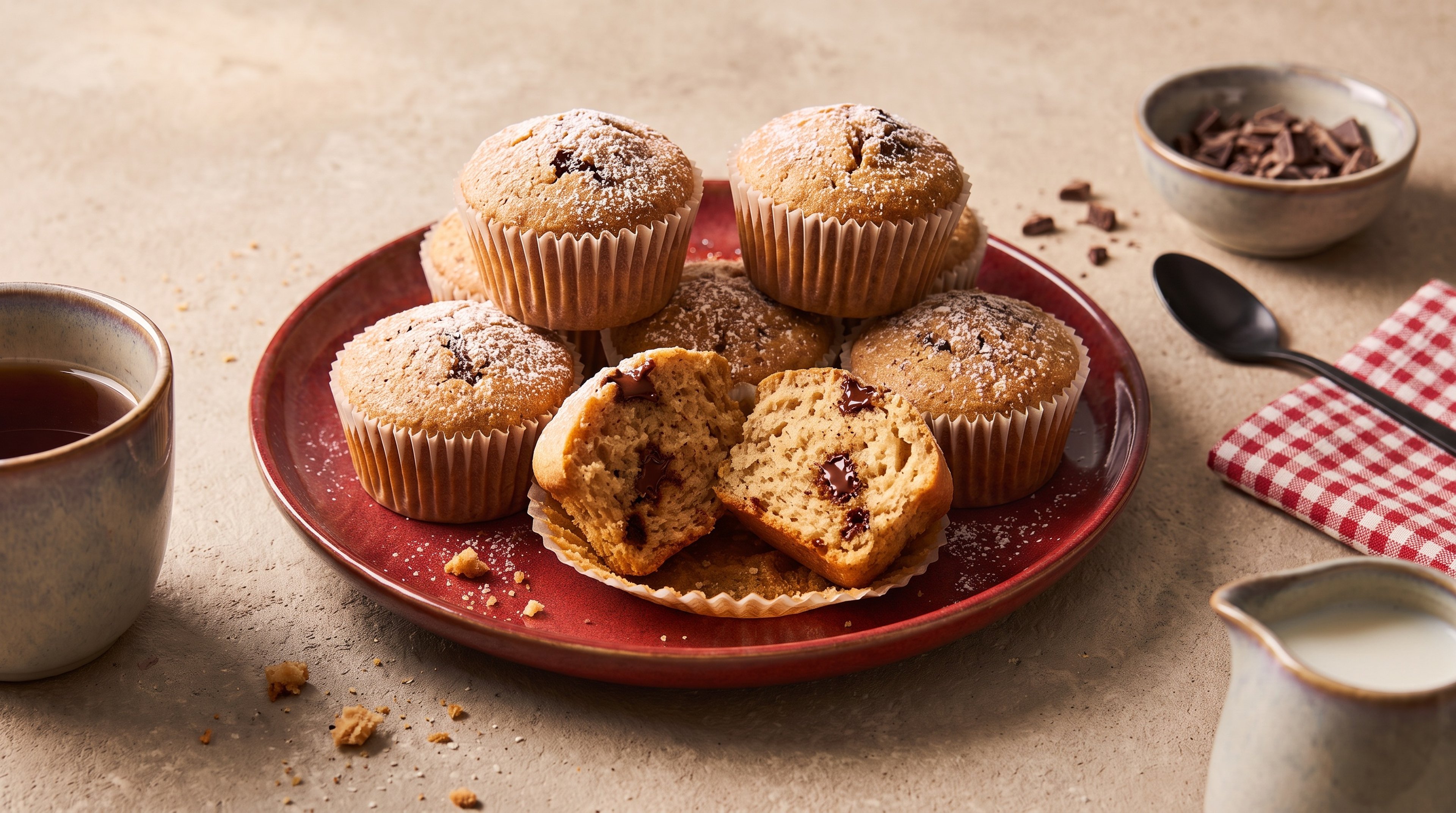 Aromatische Schwarztee-Vanille-Muffins für den Nachmittagskaffee