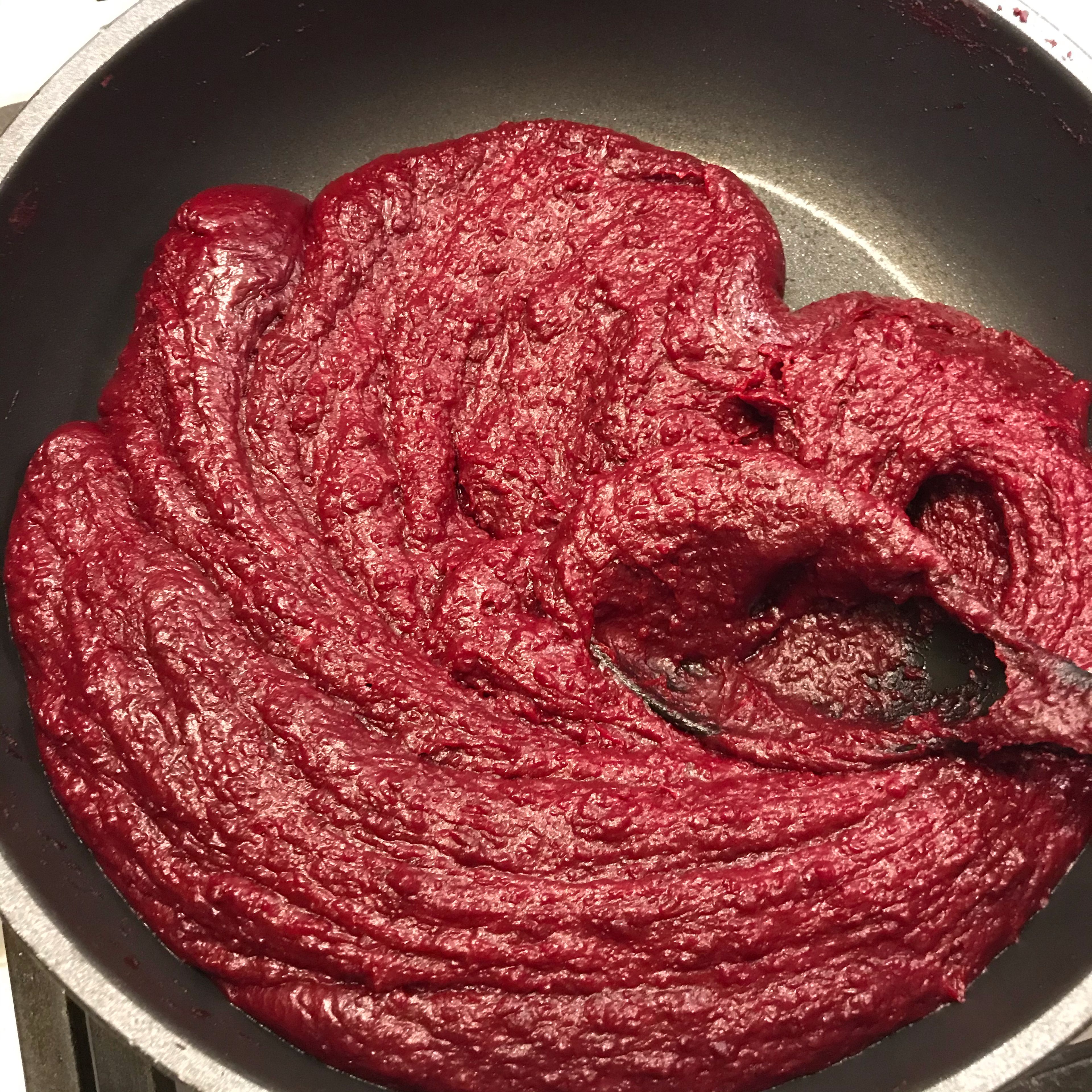Stir for two minutes and then to get shiny, rock the pan tightly.