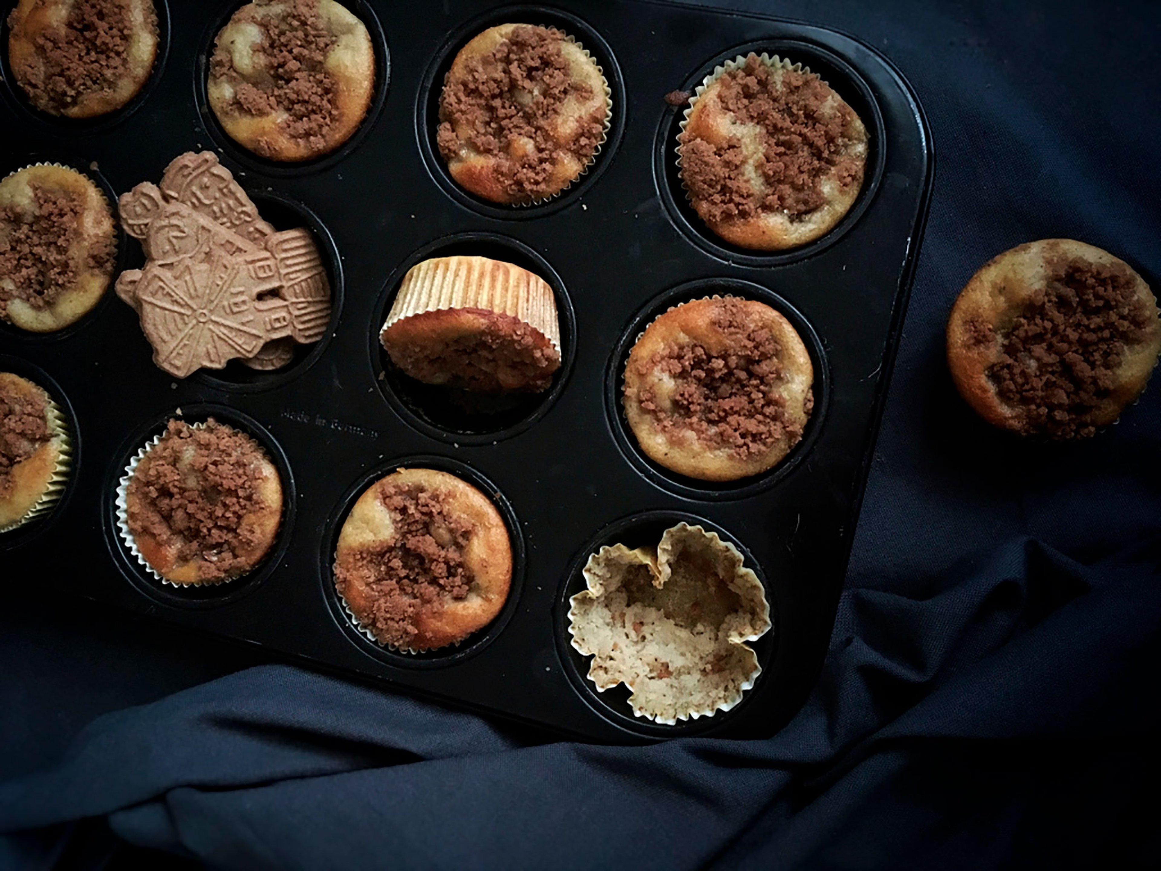 Banana-speculaas muffins