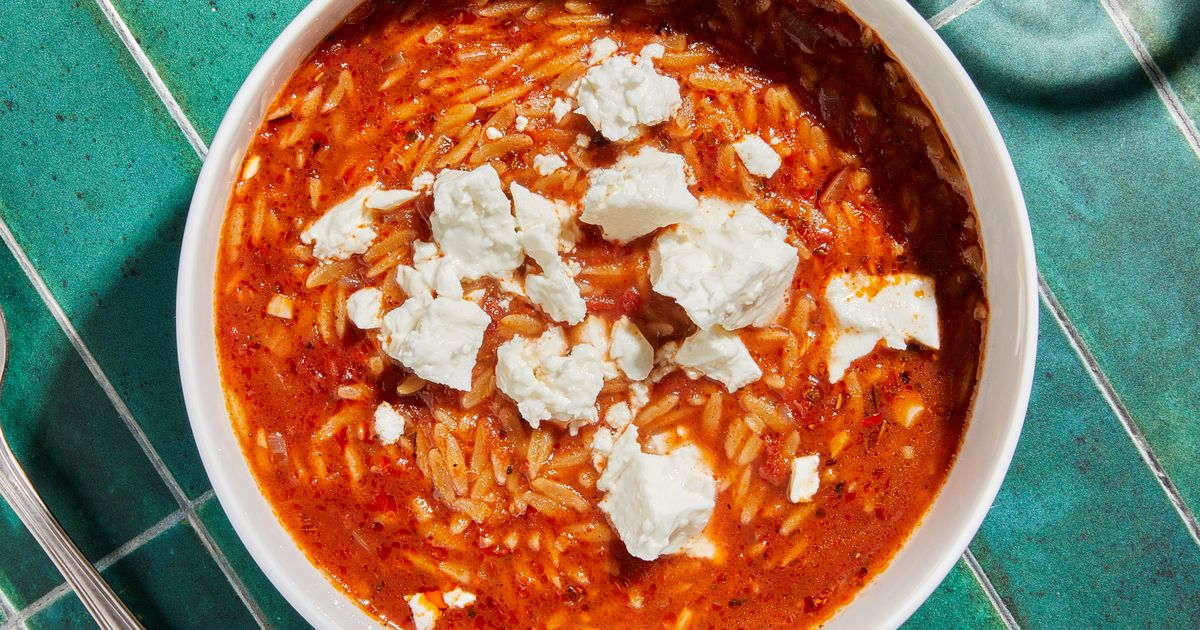 Tomaten-Feta-Suppe nach griechischer Art | Rezept | Kitchen Stories