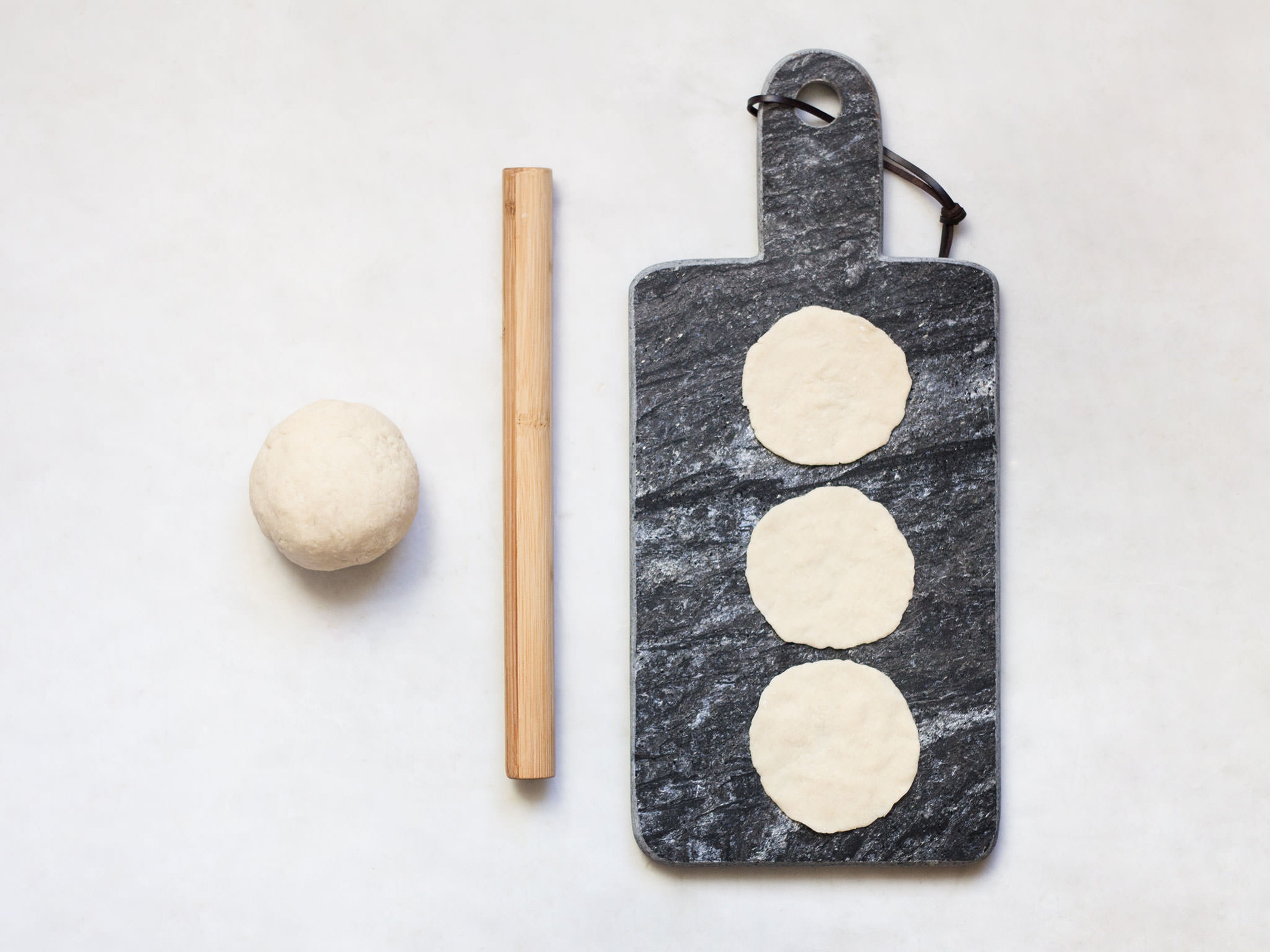 How to roll out homemade dumpling wrappers