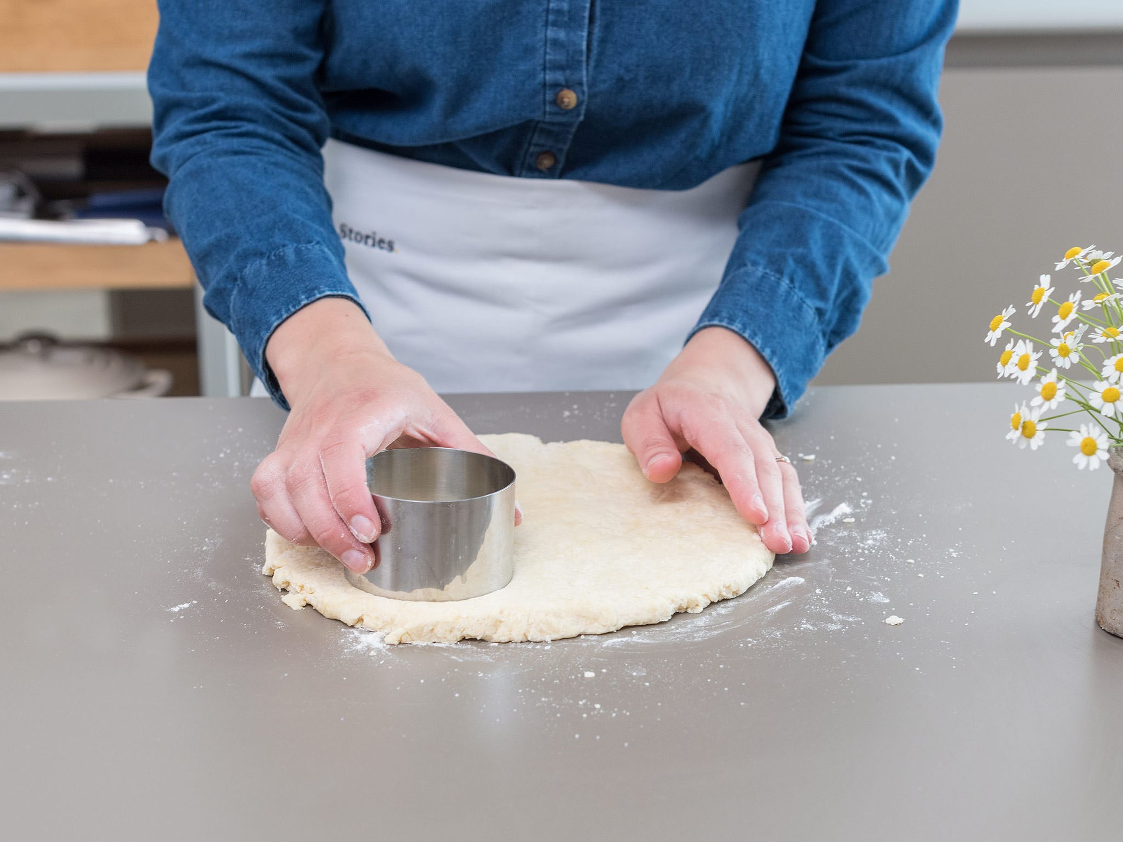 For the scones, preheat the oven to 200 °C/400 °F and line a baking sheet with parchment paper, if needed. In a large mixing bowl, mix together flour, salt, baking soda, and sugar. Cut the butter into cubes, add to flour mixture, and use your fingers to break up and coat butter until crumbly. Add buttermilk and form into a dough. Roll out the dough until 4-cm/1.5-inch. thick and cut out circles with a cookie cutter. Transfer to baking sheet leaving a little space in between each one. Beat the egg and brush the scones. Sprinkle each scone with a pinch of sugar and bake in the oven for approx. 20 min., or until golden brown.