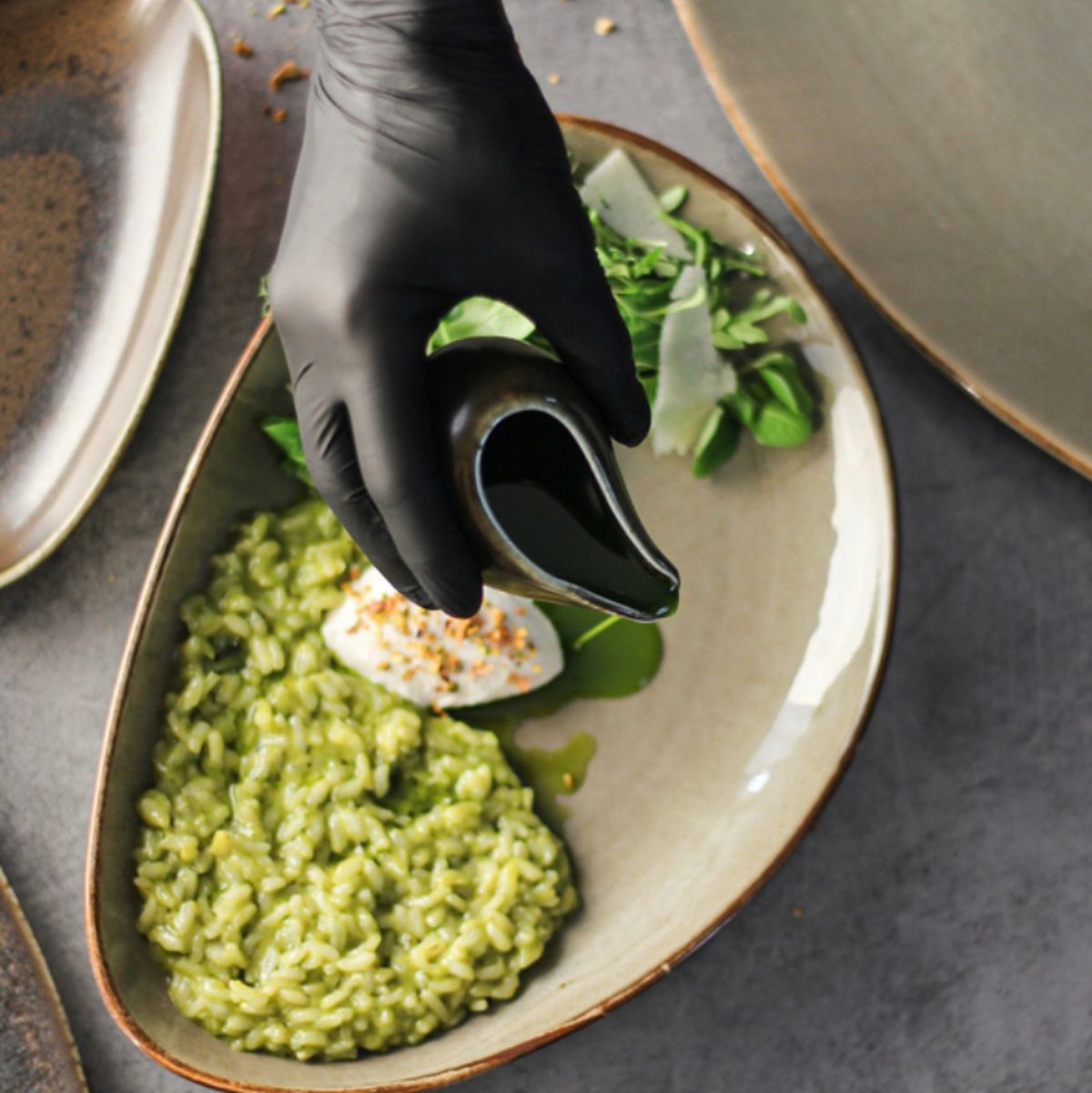 Pesto risotto and ricotta | Recipe | Kitchen Stories