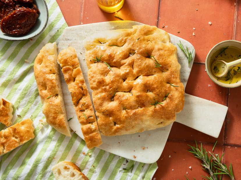 Fluffige Focaccia aus der Heißluftfritteuse (Airfryer)