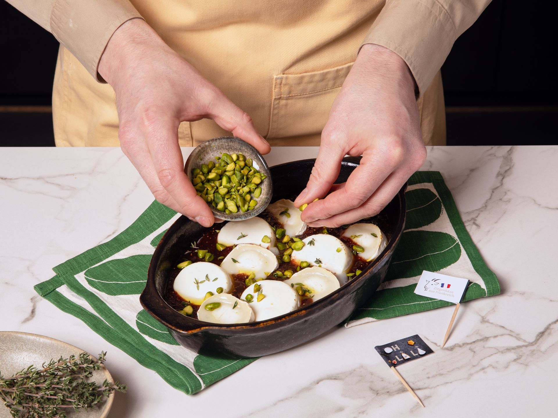 Gebackener Dip mit Ziegenkäse aus Frankreich und Feigen | Rezept ...