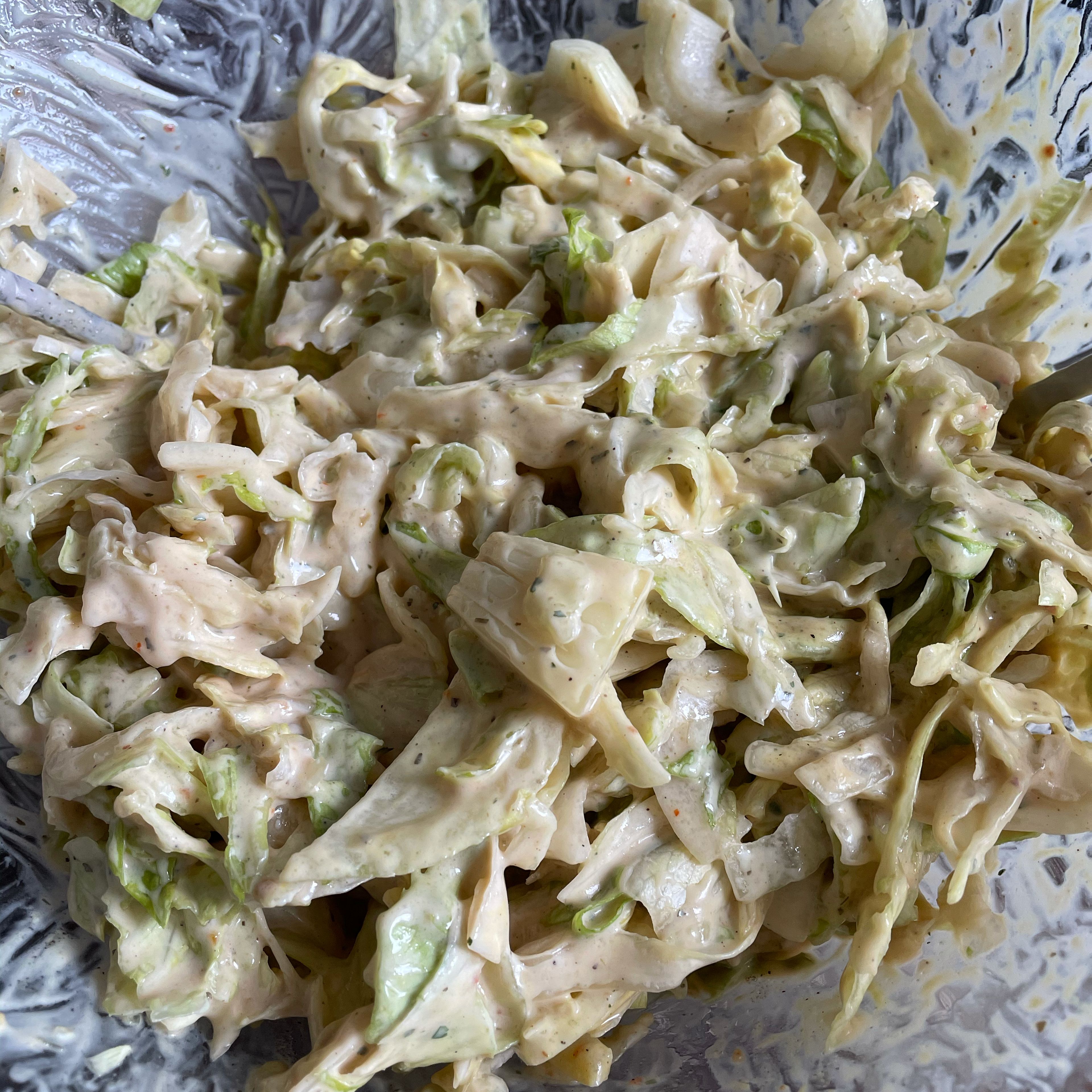 Andys Eisbergsalat mit Joghurt Dressing
