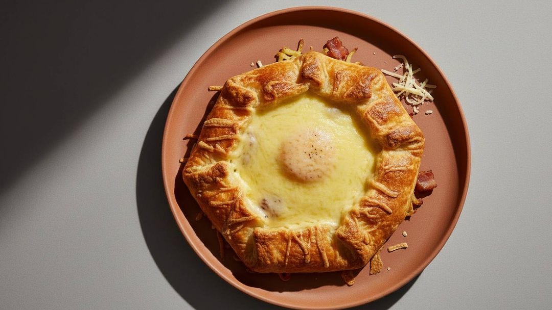 Herzhaft: Frühstücksgalette mit Kartoffeln, Speck und Ei