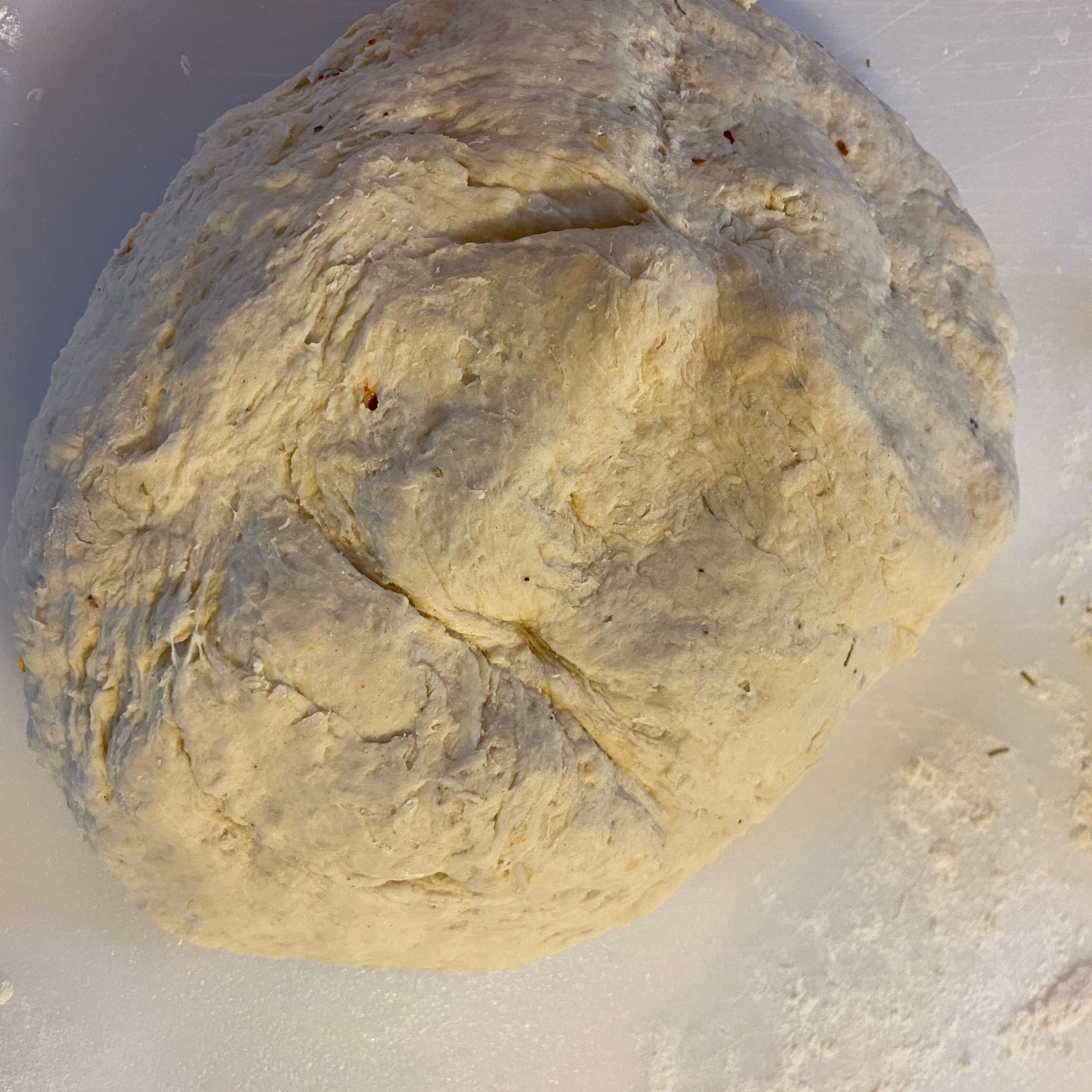 Once the dough is smooth let it destroy for 45 minutes. The volume of the dough should be twice after 45 minutes. 