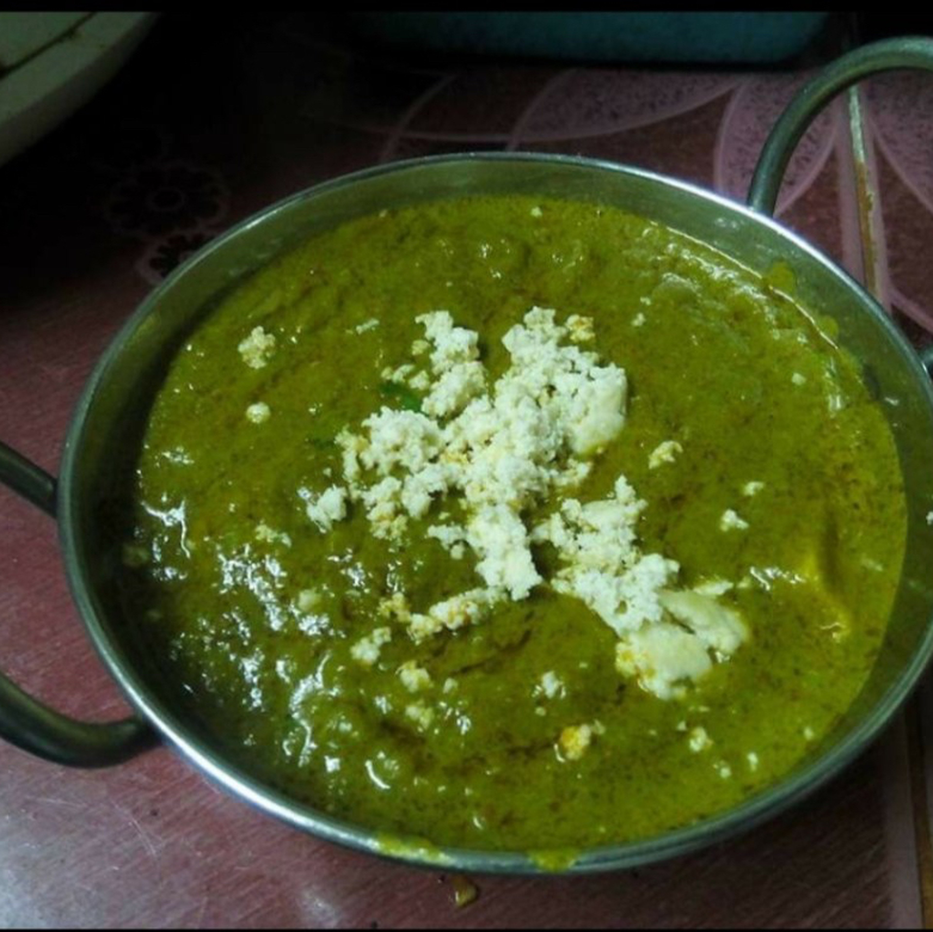 Spinach Tofu in Indian Style