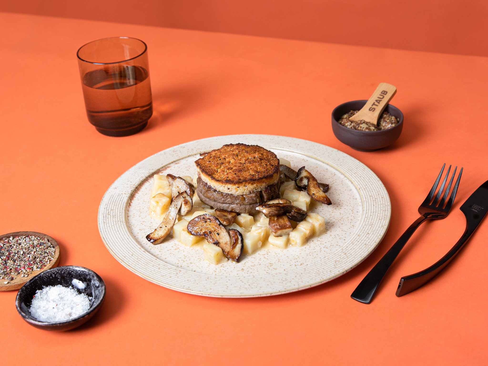 Mustardcrusted filet mignon with porcini mushrooms Recipe Kitchen