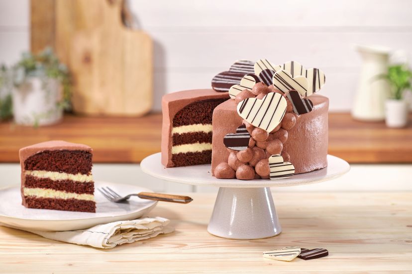 Schoko-Vanille-Torte