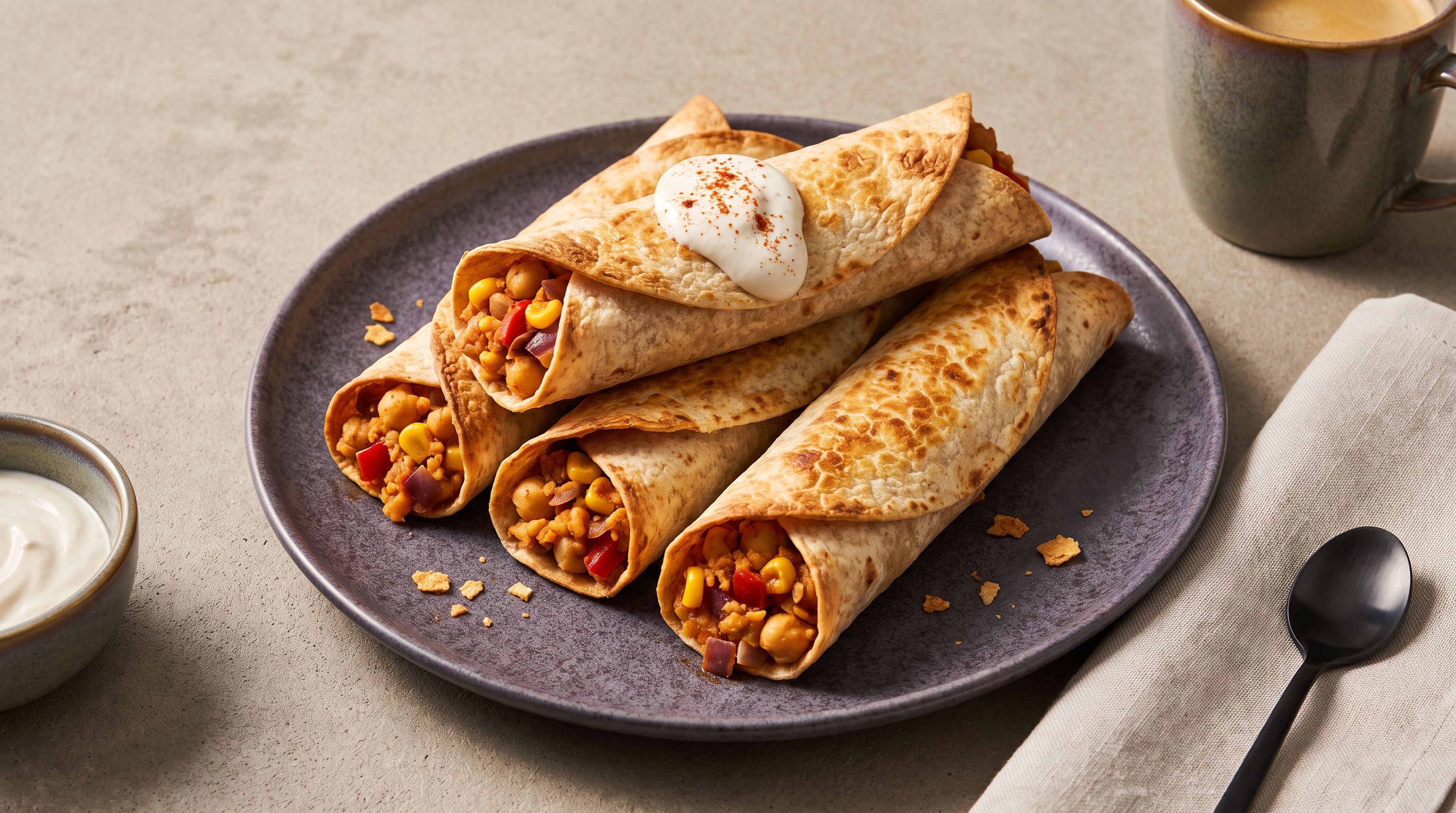 Knusprige Kichererbsen-Taquitos: perfekt für den nächsten Snack-Abend