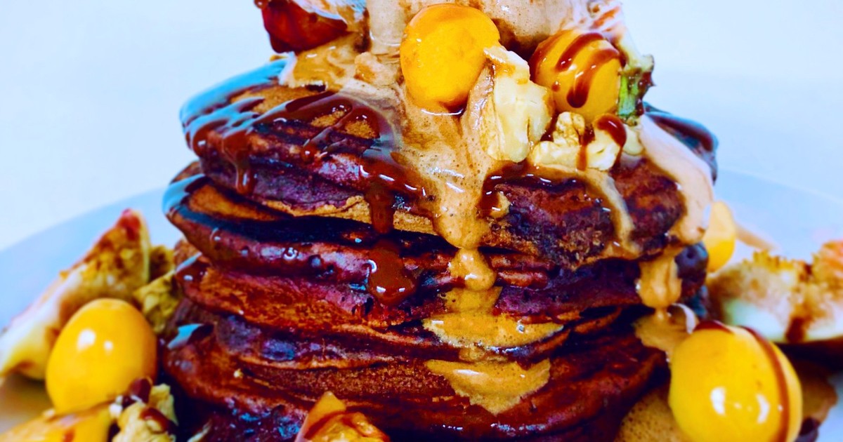 Gooey chocolate pancakes Recipe Kitchen Stories