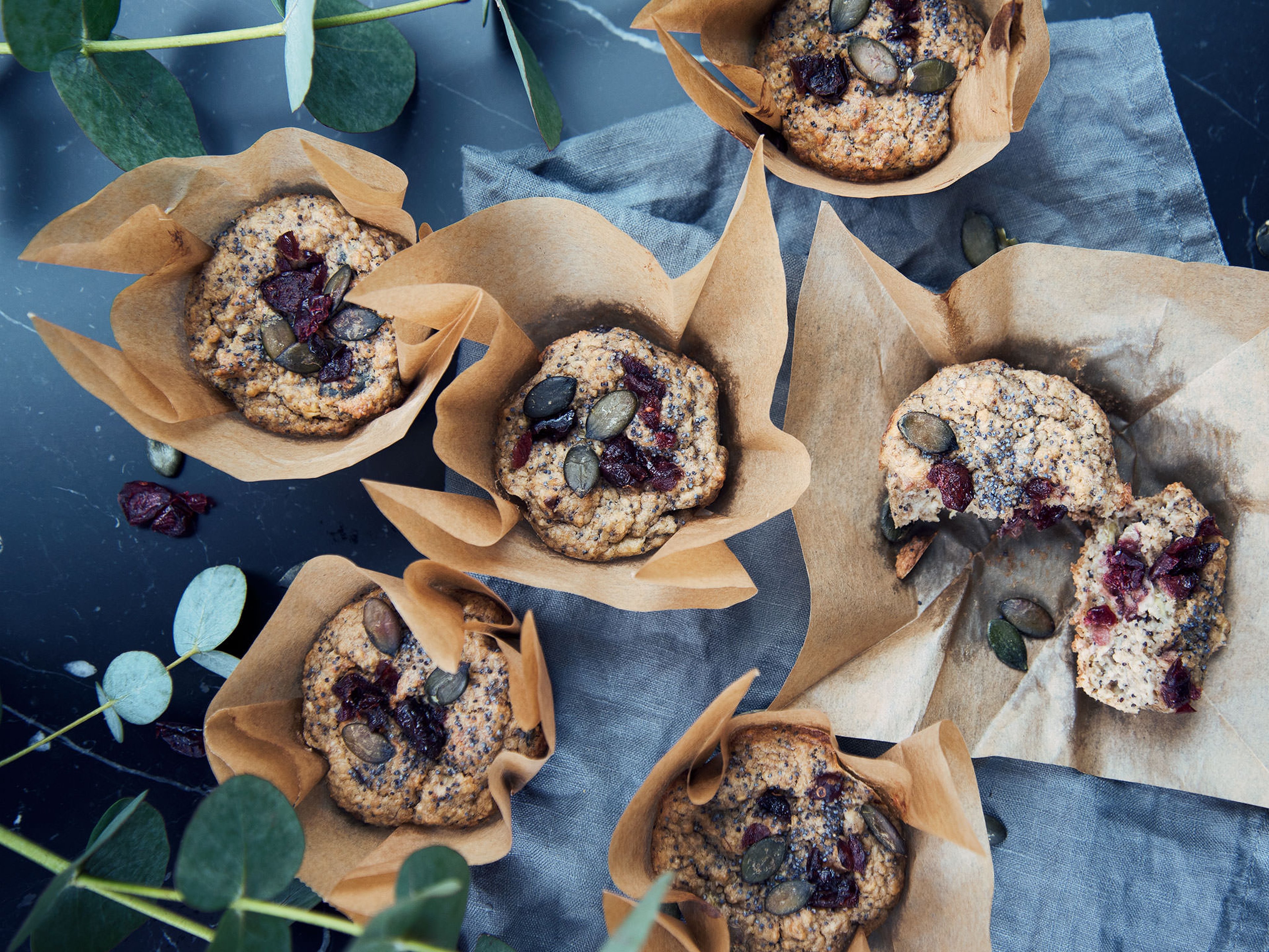 Cranberry oatmeal muffins