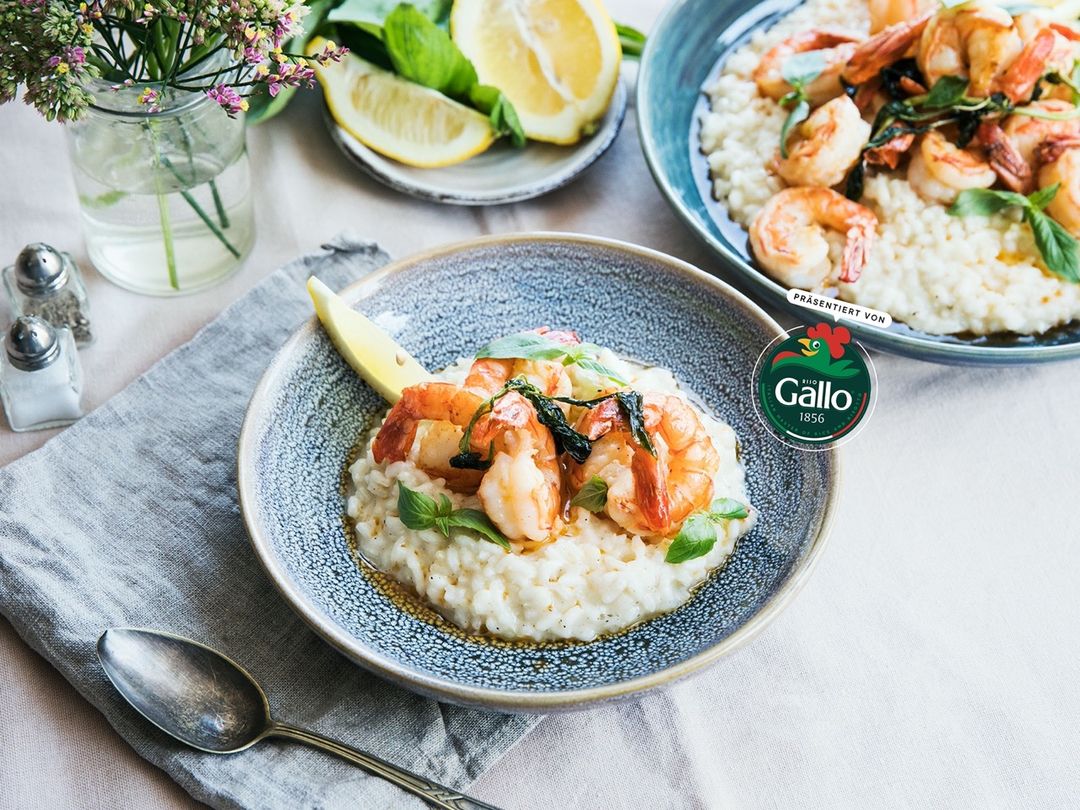 Risotto mit Garnelen