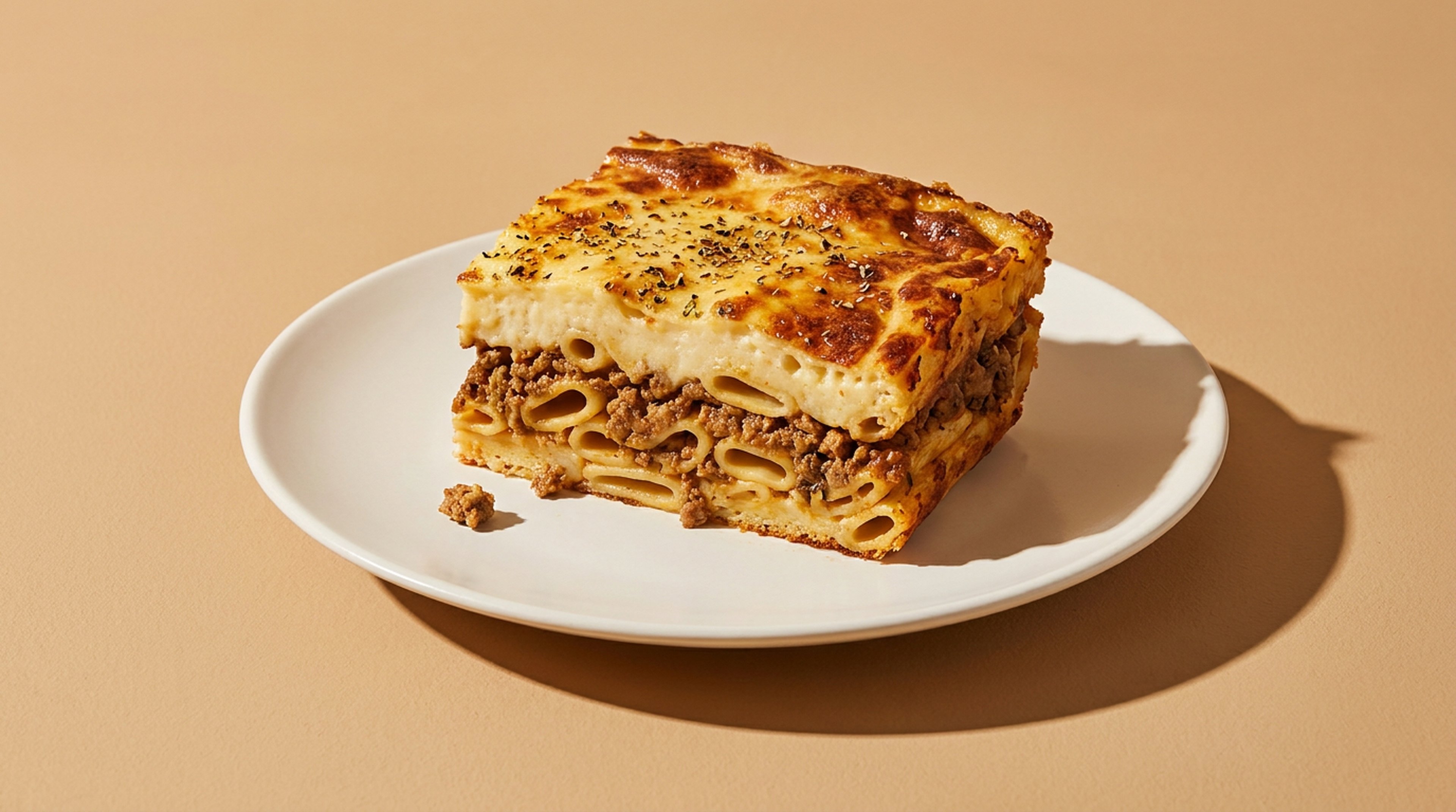 Griechischer Pastitsio: Der cremige Nudelauflauf mit Hackfleisch und Béchamel