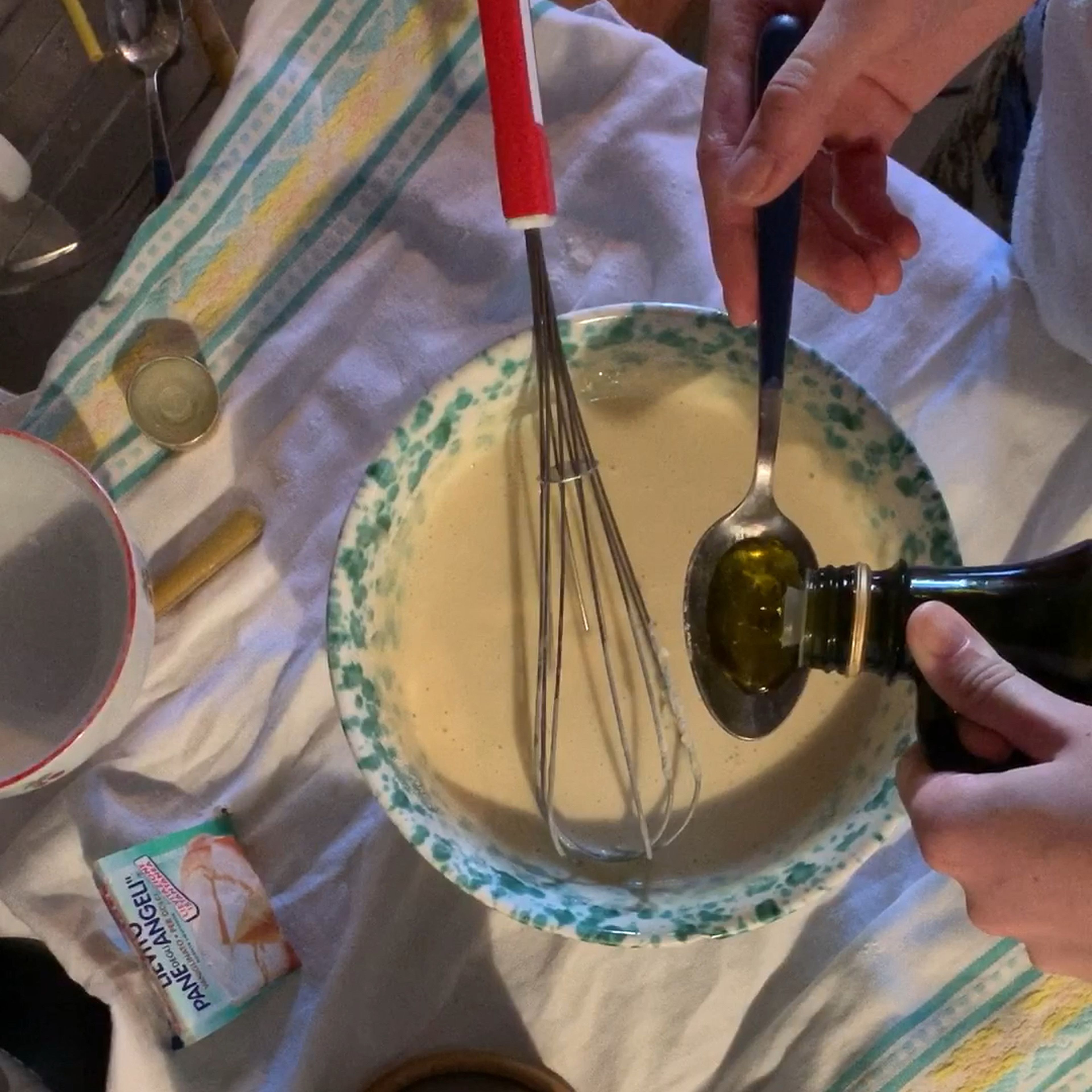 Add extra-Virgin olive oil