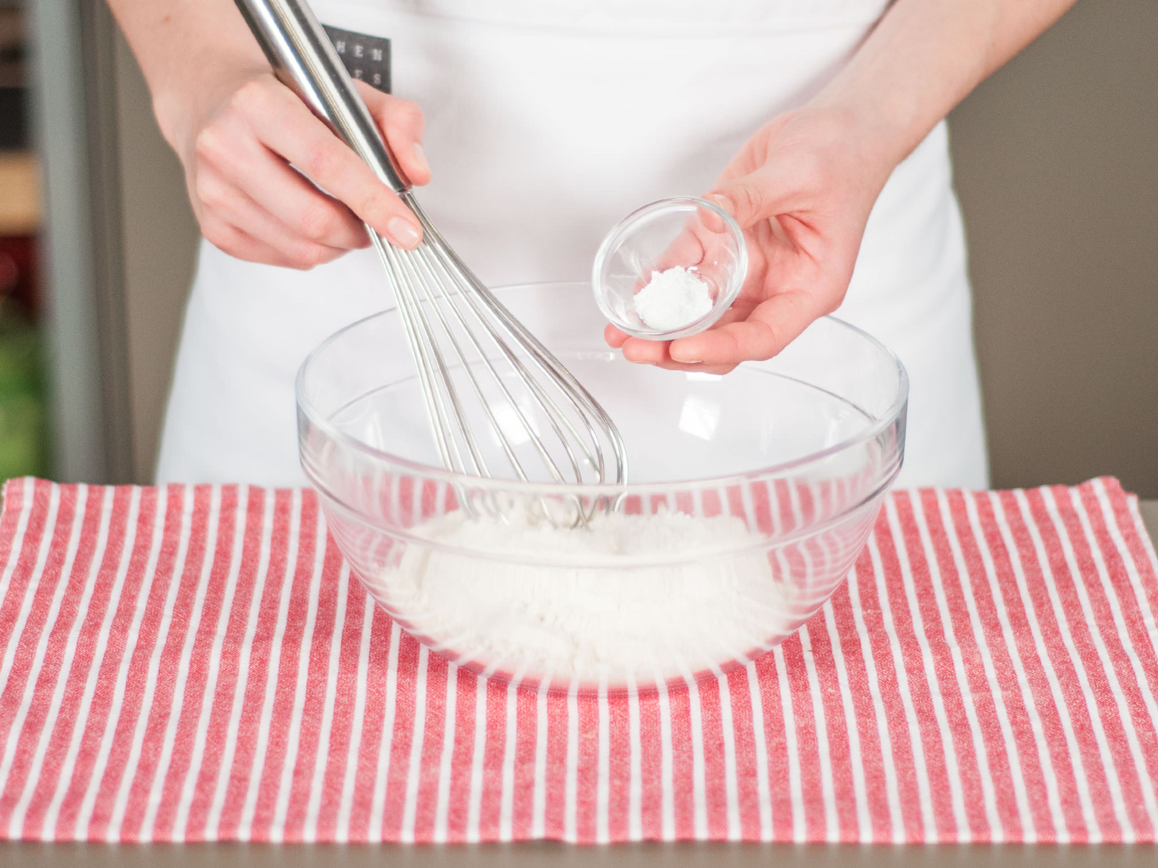 Combine buckwheat flour, all-purpose flour, salt, and baking powder in a large bowl.
