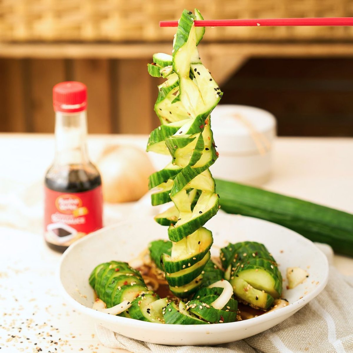 Chinesischer Gurkensalat | Rezept | Kitchen Stories