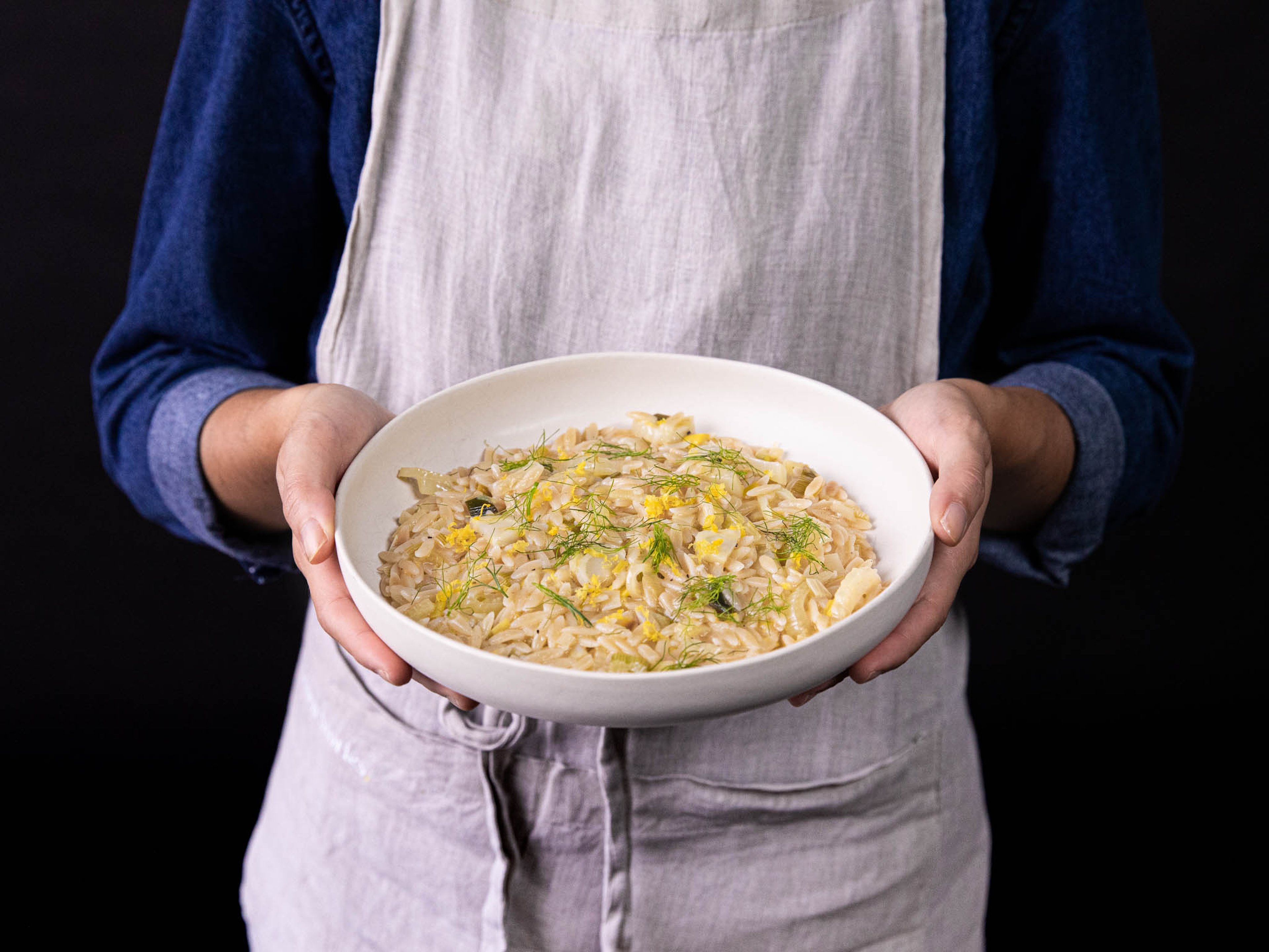 Fenchel-Risotto mit Orzonudeln mit 5 Zutaten