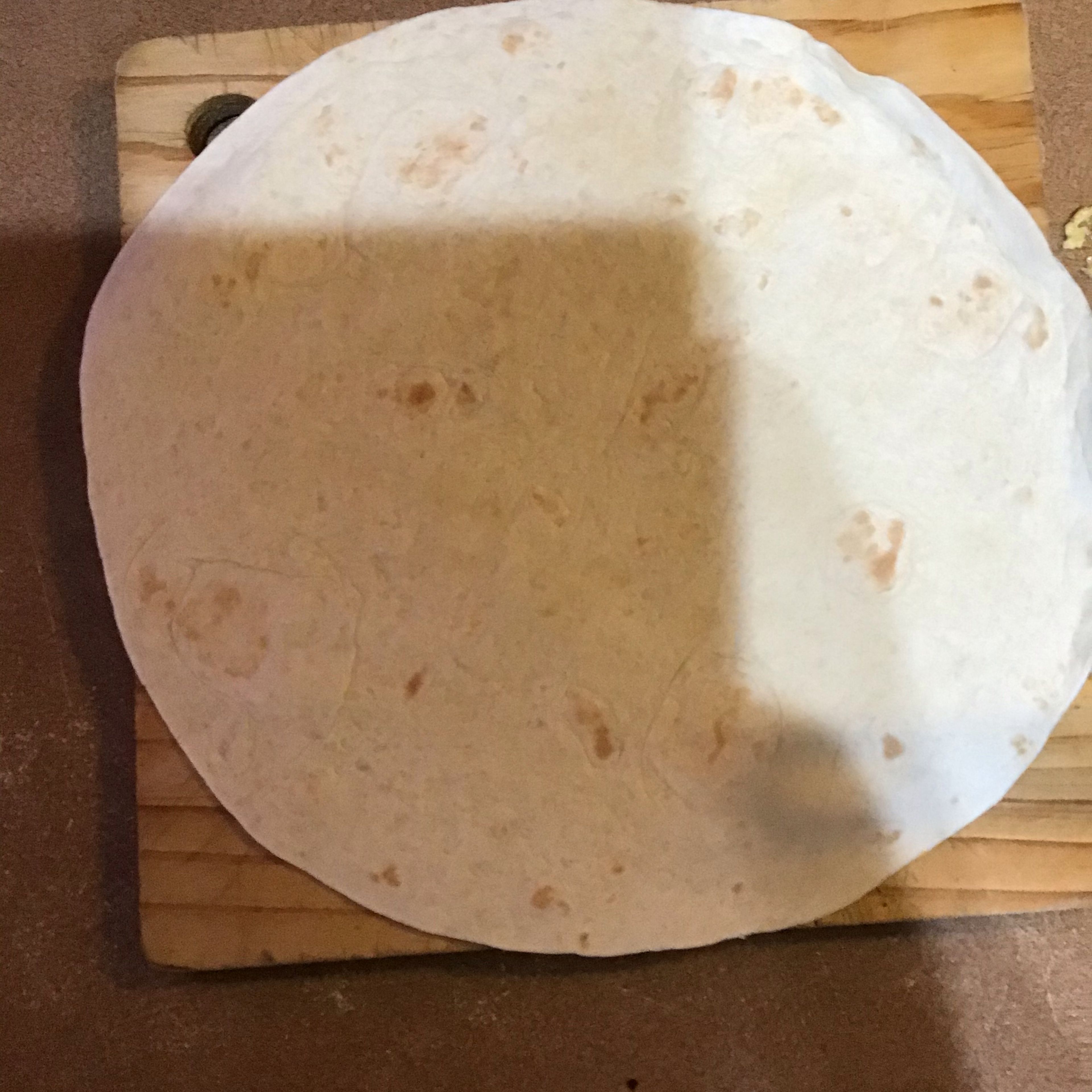 Lay out tortilla