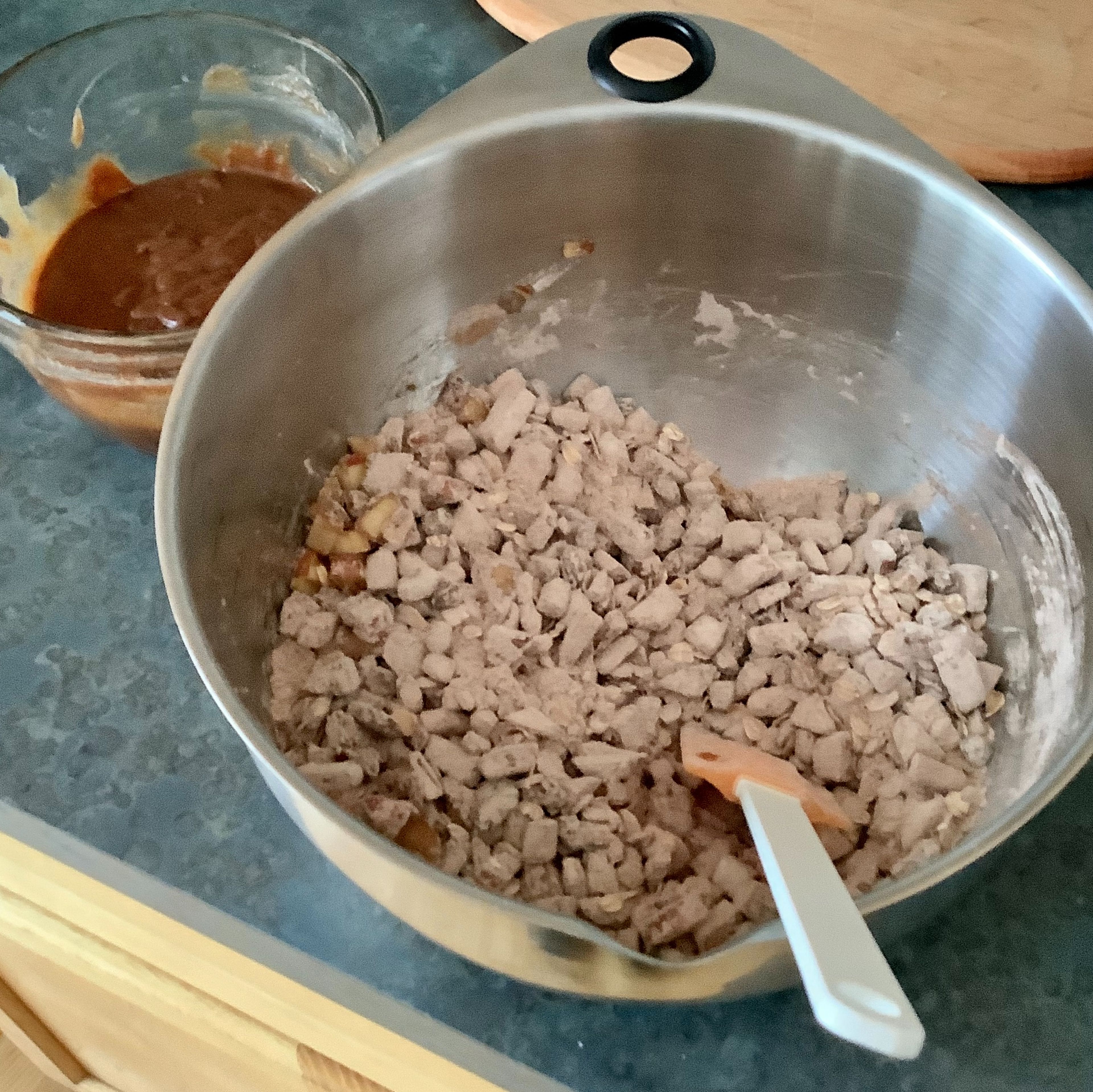 Add Wet Ingredients to Dry Ingredient Bowl