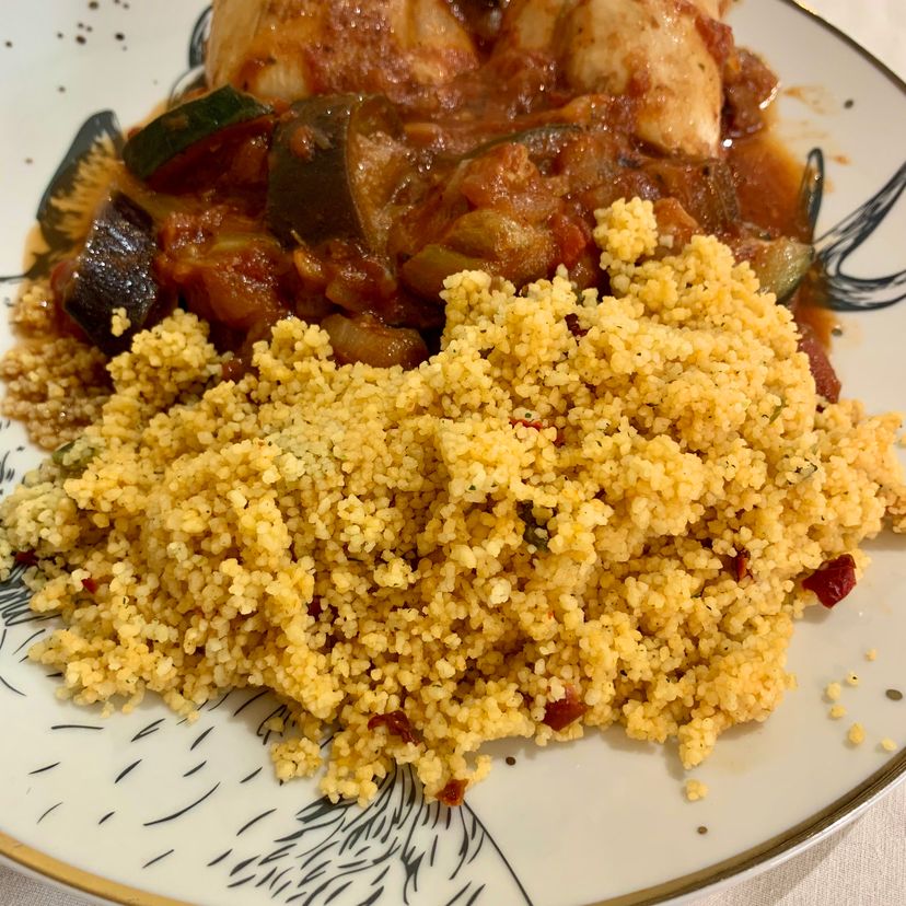 Chicken and cuscus ratatouille