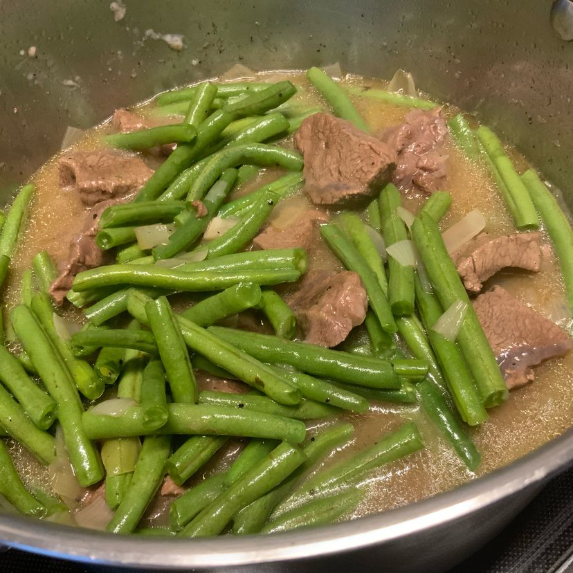 Eintopf mit grünen Bohnen, Kartoffeln und Rindfleisch | Rezept ...