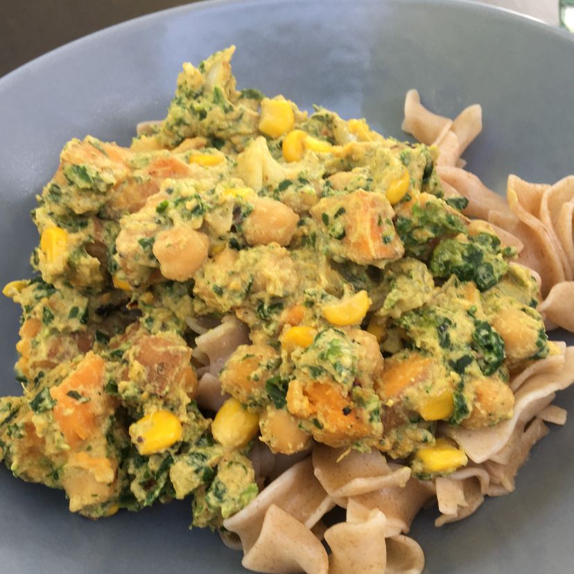 Sweet potato pasta