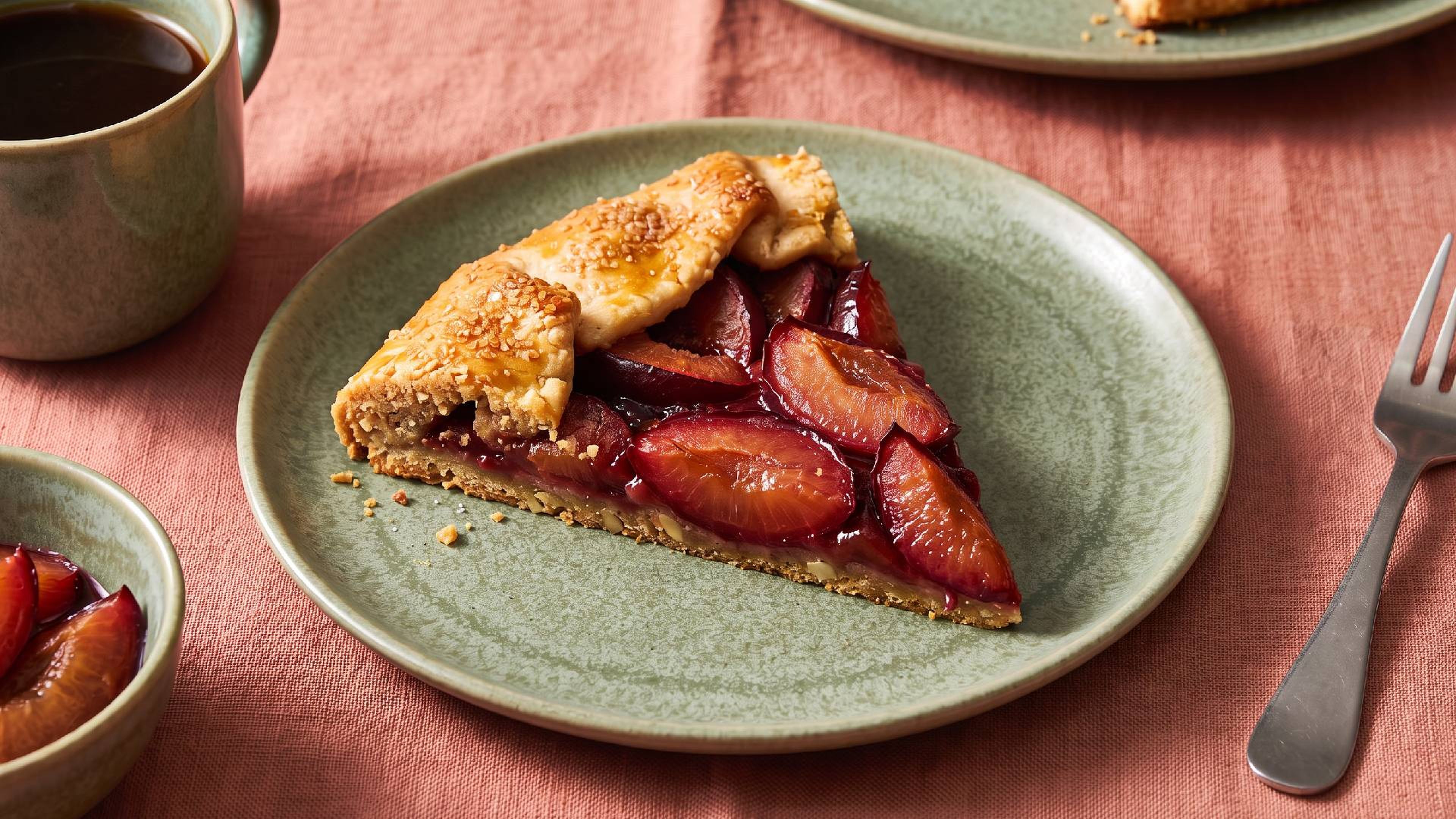 Pflaumen-Galette mit Mandel-Dinkel-Teig