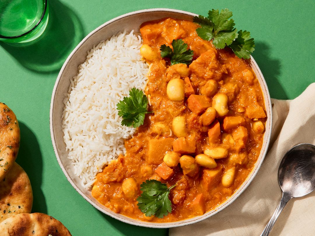 Einfaches Weiße Bohnen-Curry mit Kürbis
