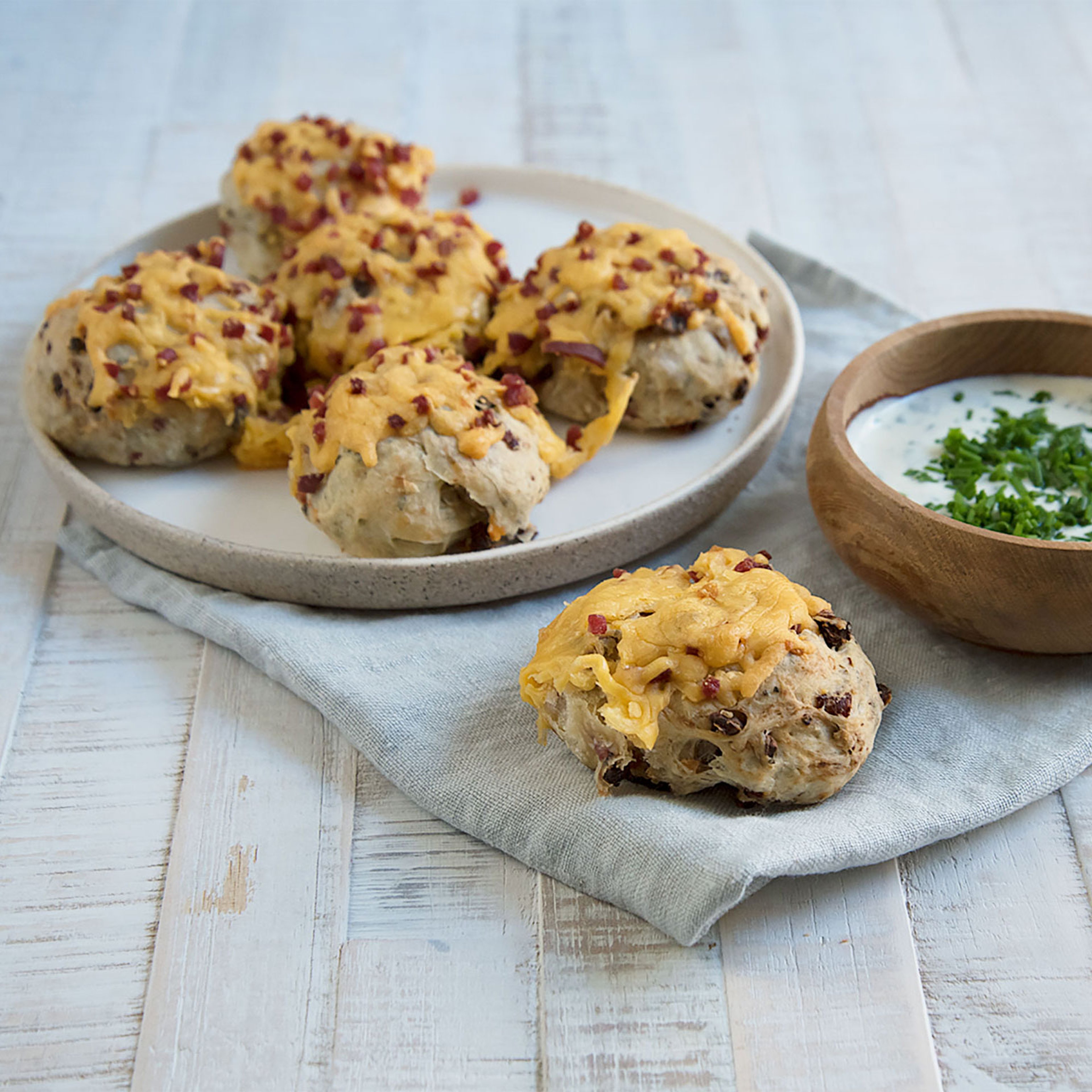 Schinken-Käse-Party-Brötchen