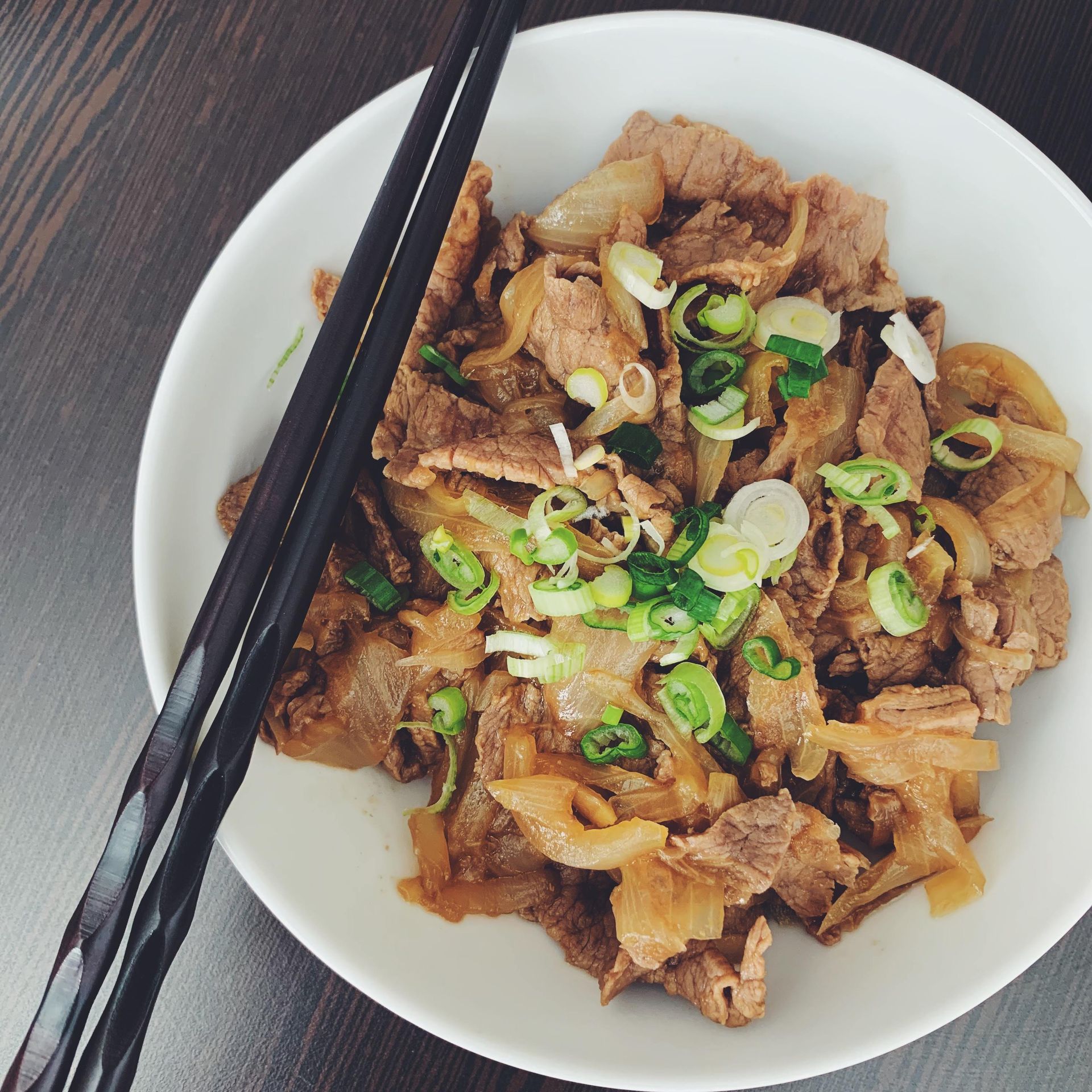 Gyudon-Japanese beef bowl | Recipe | Kitchen Stories