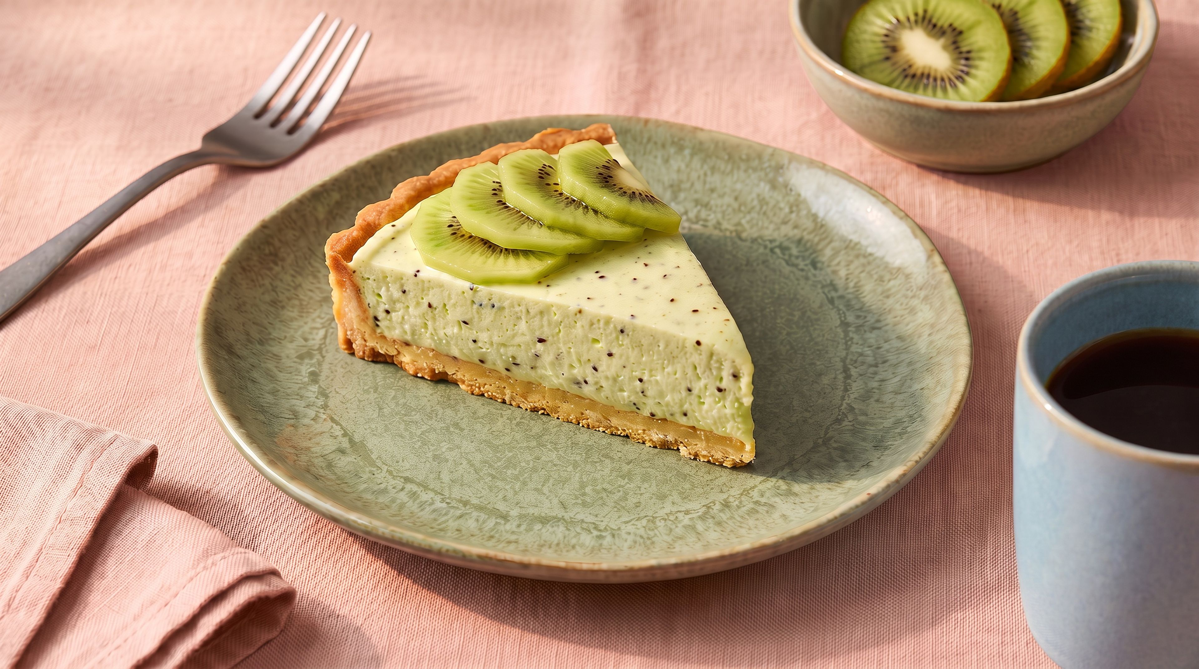 Erfrischende Kiwi-Mousse-Tarte für heiße Sommertage