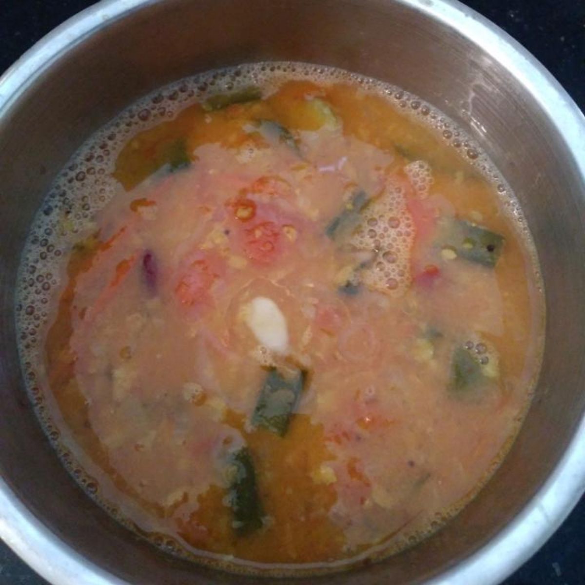 Mom's lady's finger sambar Recipe Kitchen Stories