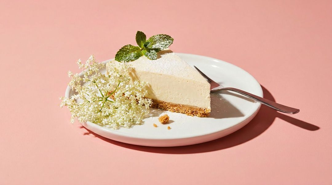 Holunderblüten-Käsekuchen aus dem Kühlschrank: cremiges No-Bake-Rezept für den Sommer