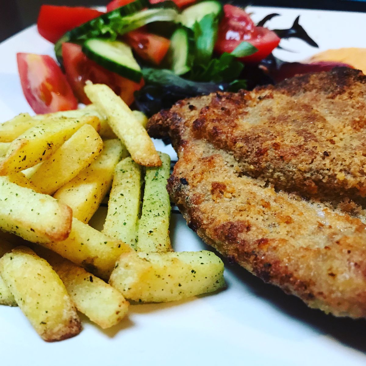 Fried pork loin in air fryer | Recipe | Kitchen Stories